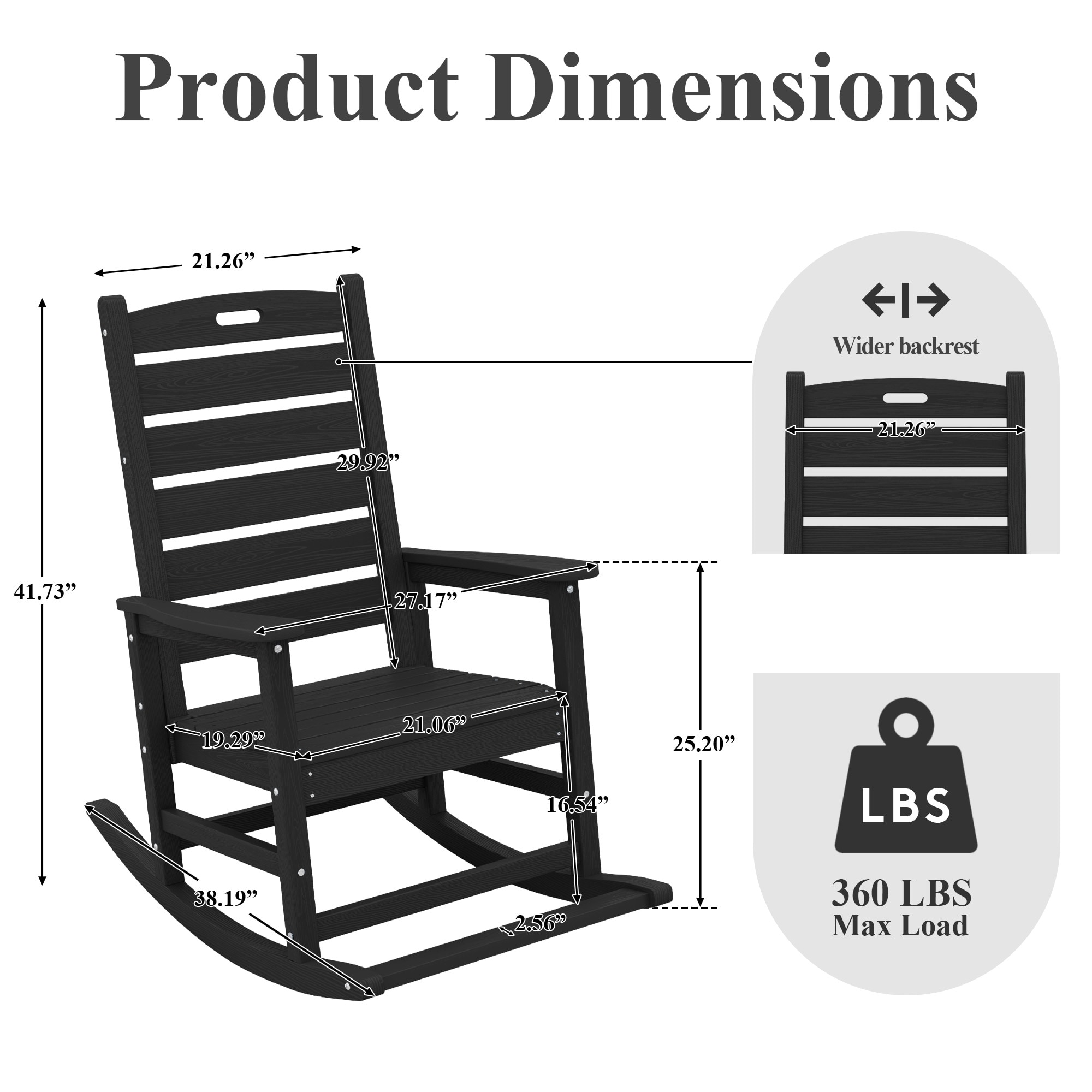 JEAREY JKTRYY-01-BK Patio-Chairs - View #4