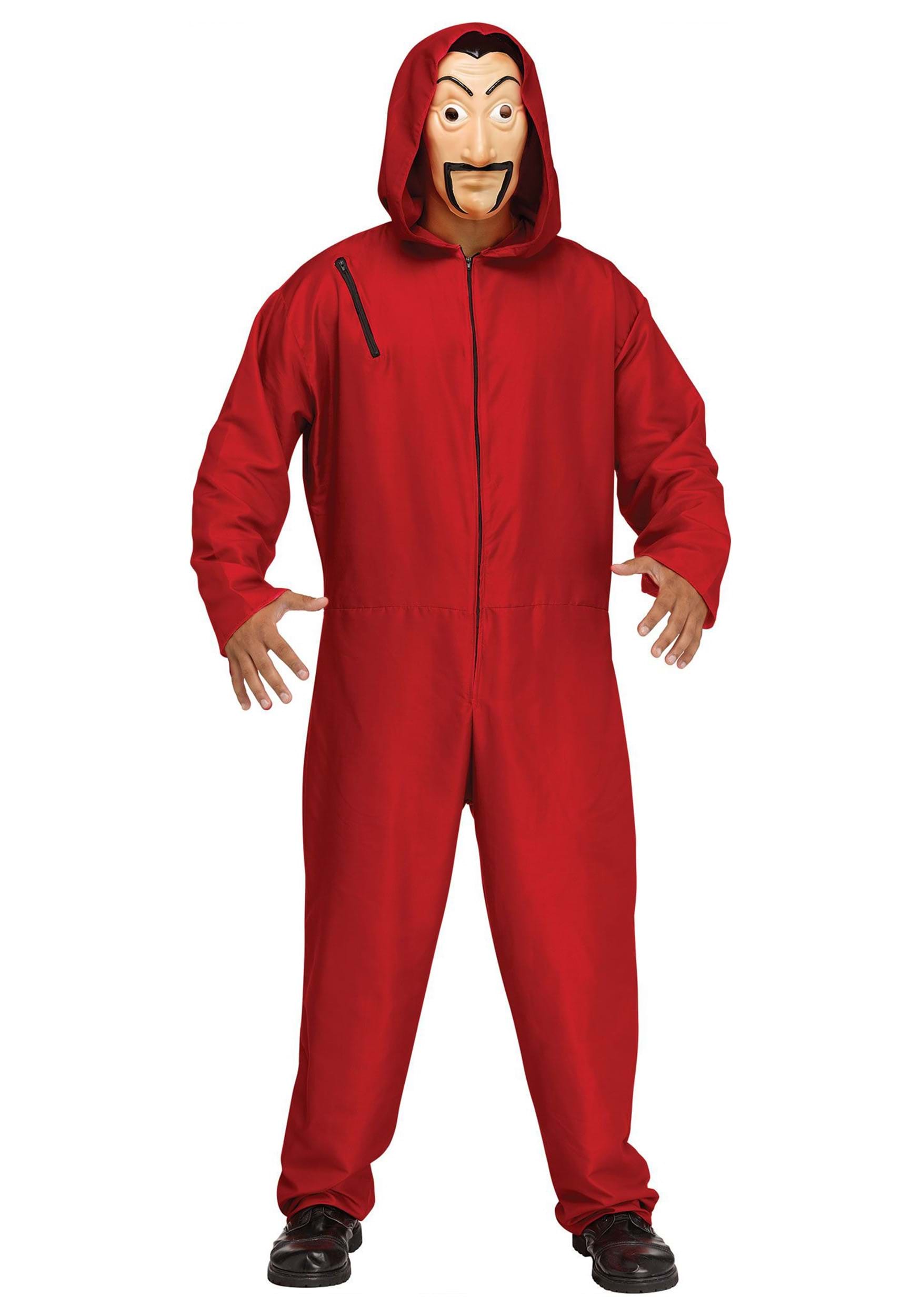 Fun World FU136074-PL Red Bank Robber Adult Costume Plus