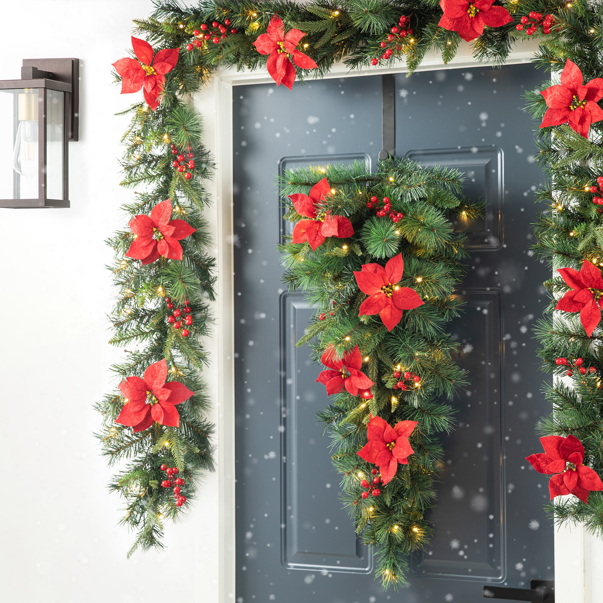 Glitzhome 2016000028 Artificial-Christmas-Garland - View #3