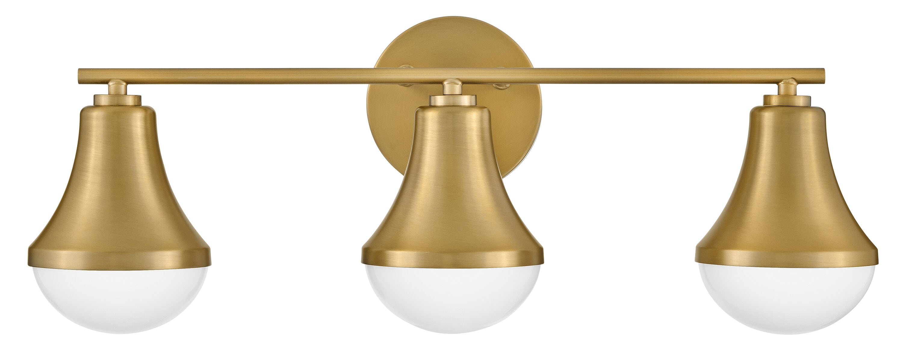 Lark 85513LCB Haddie 24-in 3 -Light Satin Brass Traditional Vanity light