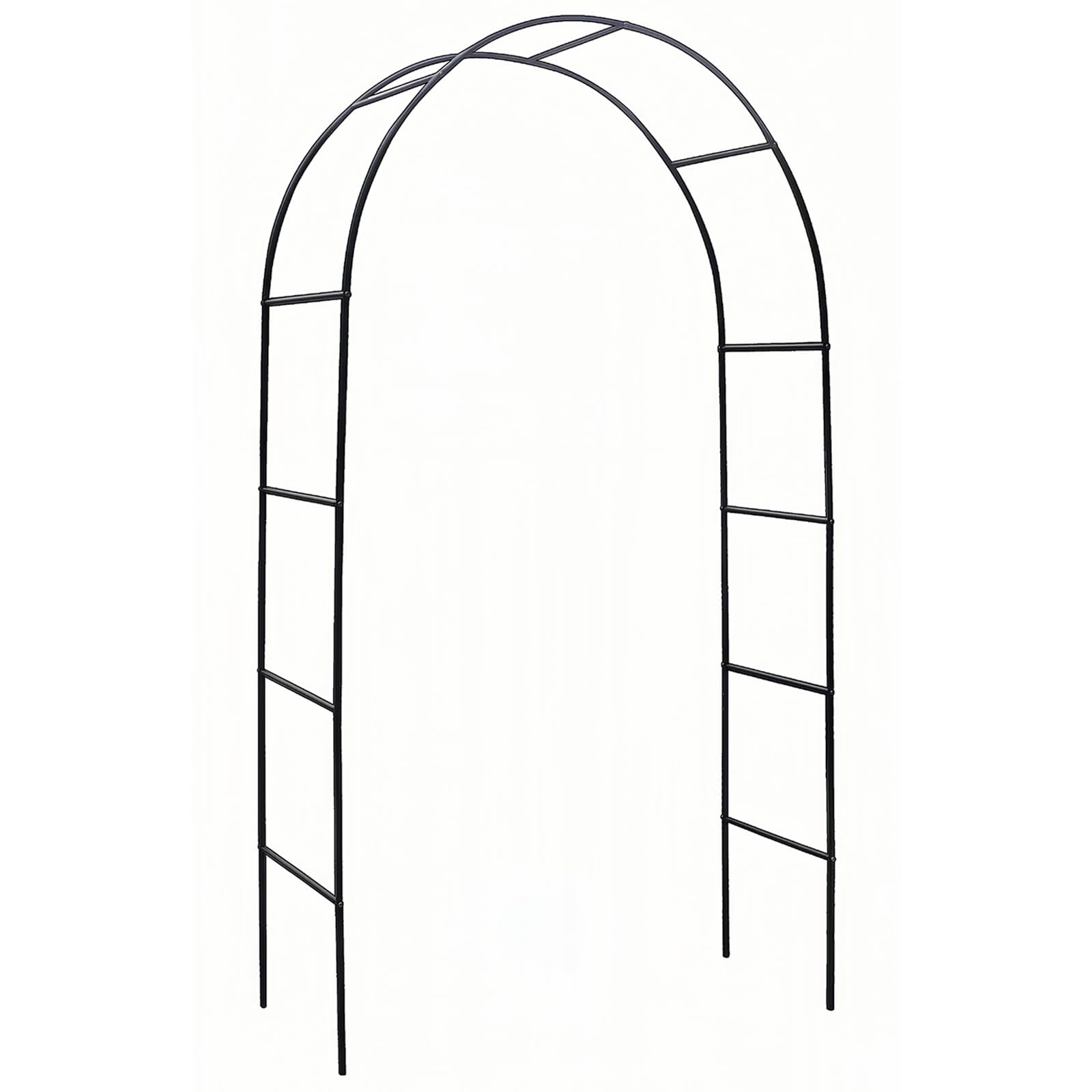 Justincity -  Garden Arch Trellis Steel Arbor for Climbing Plants Adjustable Height and Width Out...