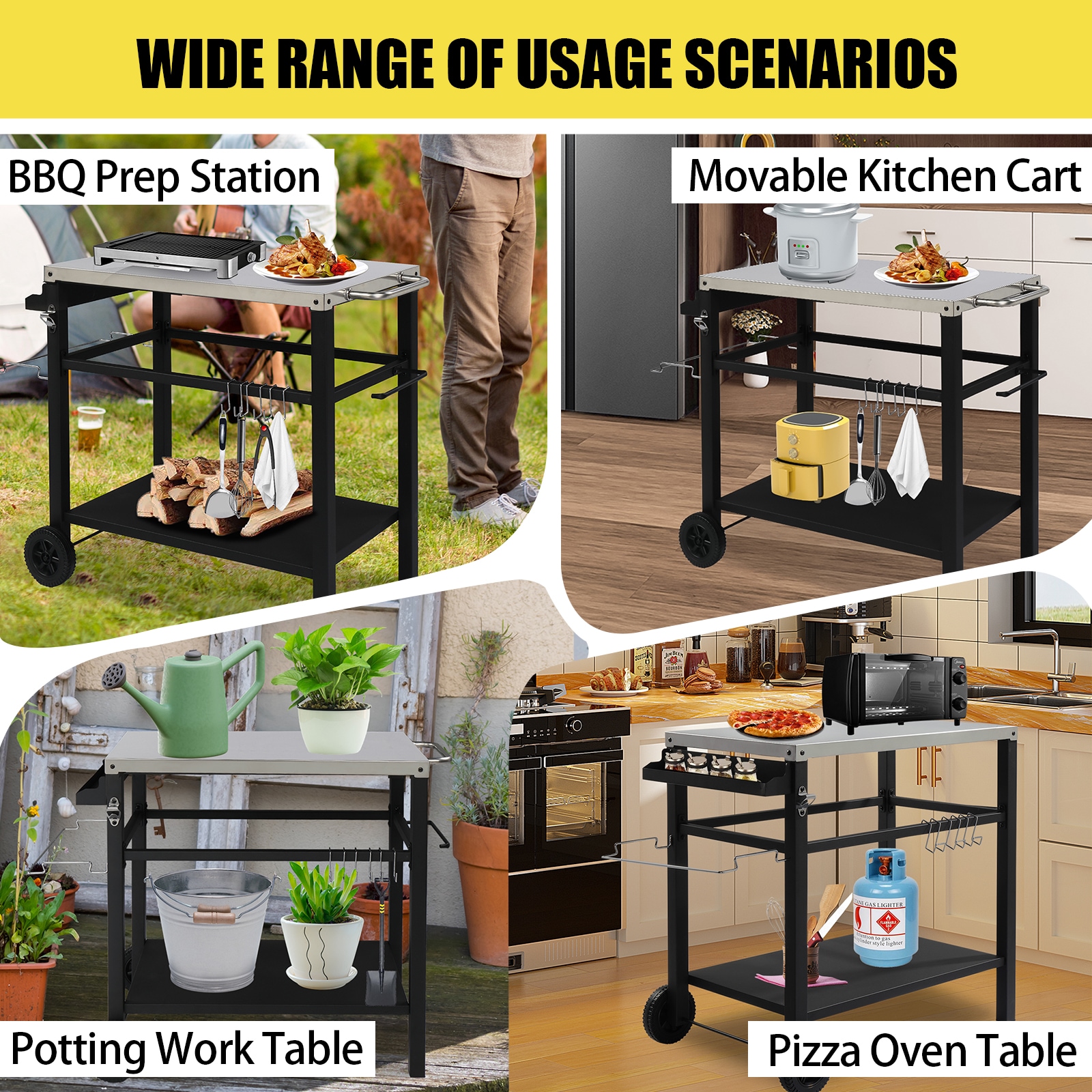Outopee LO1G57000684 Grill-Carts-Grill-Stands - View #3