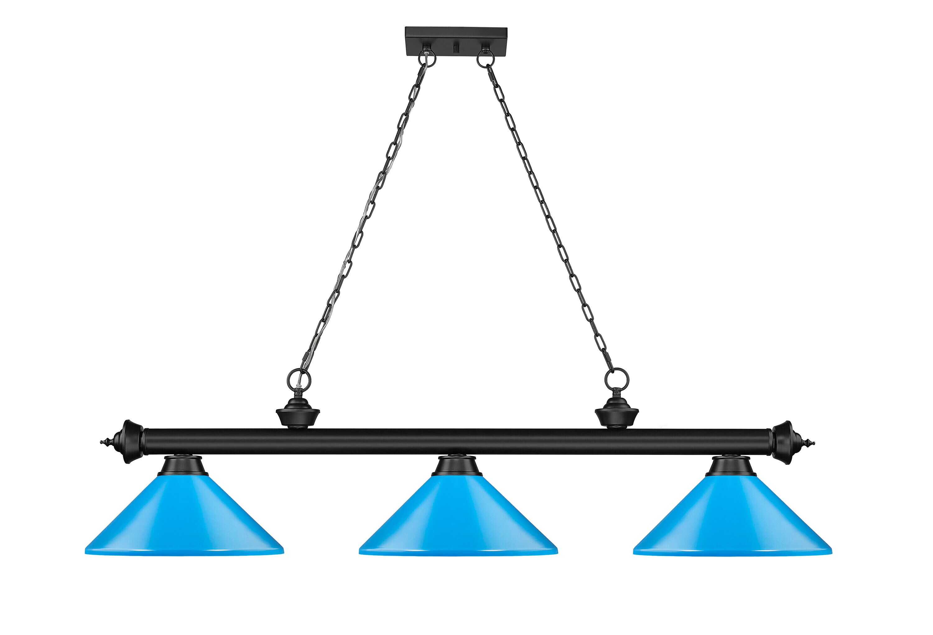 Z-Lite 2306-3MB-MEB Pool-Table-Lighting - View #2