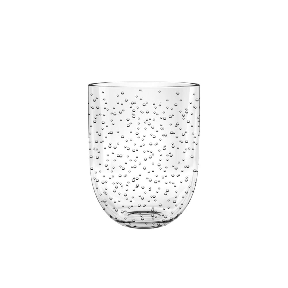 TarHong Bubble Jumbo Glass, Clear, 23 oz, Premium Plastic, Set of 6