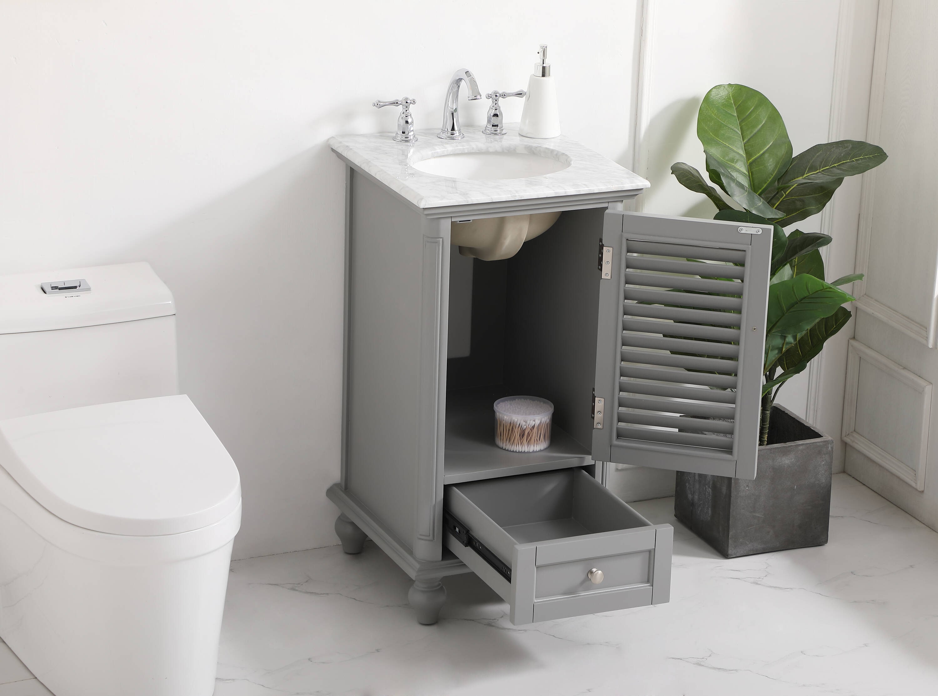 Elegant Decor HF91557GR Bath-Vanity-Combo - View #4
