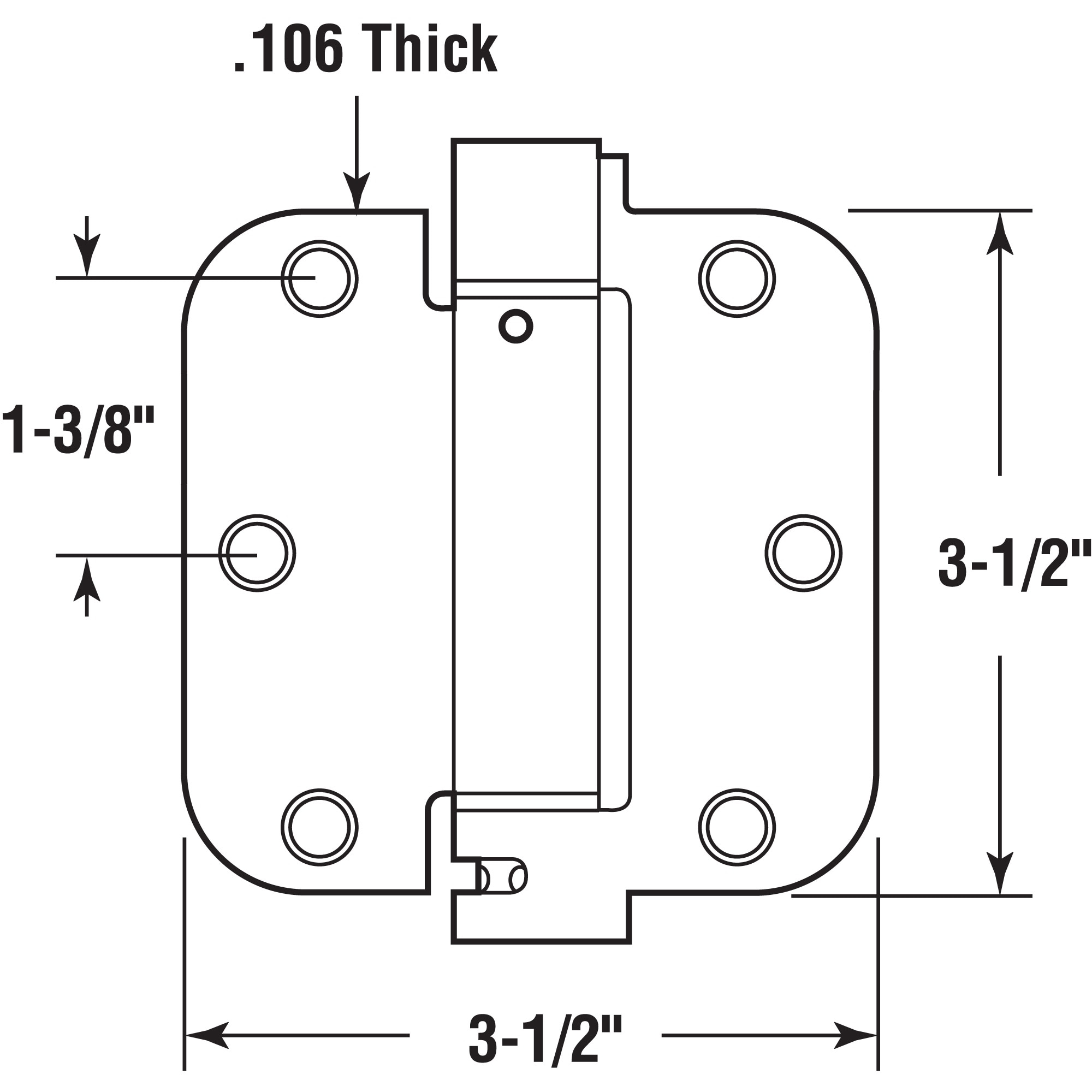 Prime-Line U 1158983 Entry-Door-Hinges - View #4
