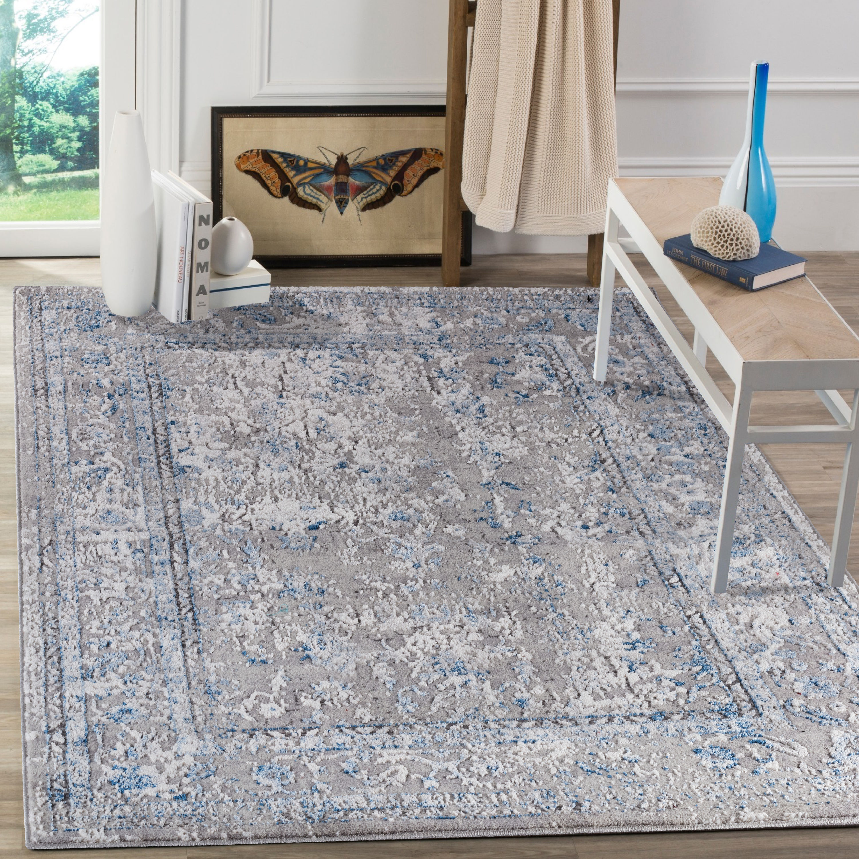 The Sofia Rugs Absorbent and Non-Slip 2 Piece Kitchen Rug Set - 20-inx48-in  and 20-inx30-in - Machine Washable - High-Traffic Area Rugs for Entryways  and Bathrooms in the Bathroom Rugs & Mats