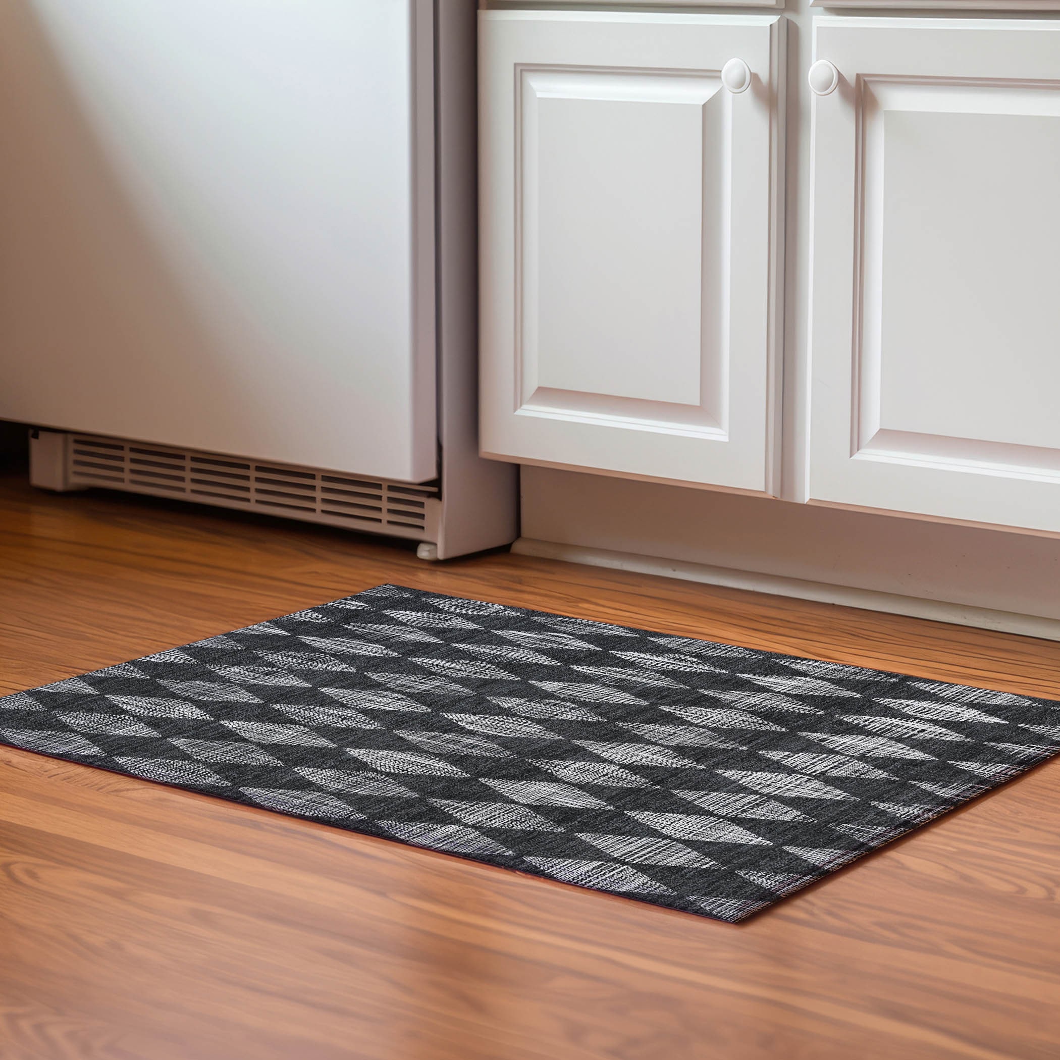 Addison Rugs AMF578CC20X30 Mayfield AMF578CC 2 x 3 (ft) Loomed Polyester Charcoal Rectangular Indoor Geometric Machine washable Area rug