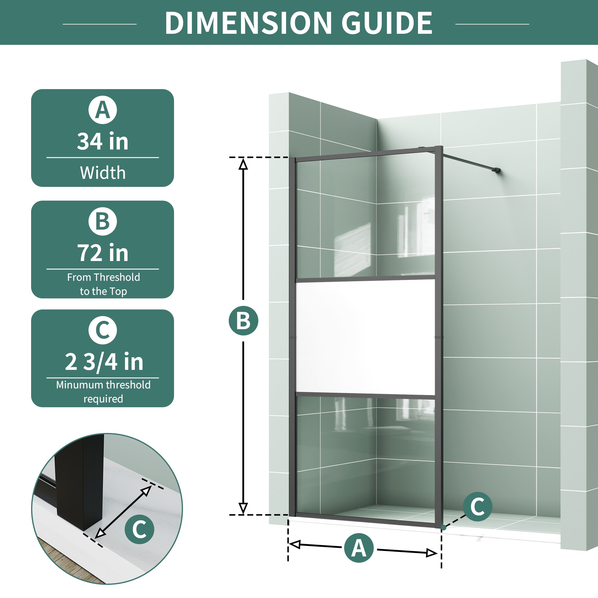 Forclover HBV-VA3472MB Shower-Doors - View #9