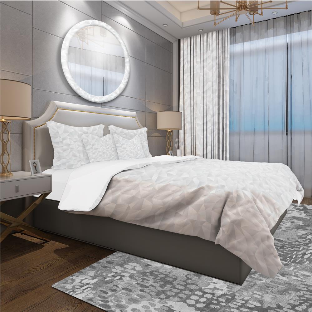 Designart BED18768-Q 3-Piece White Queen Duvet Cover Set