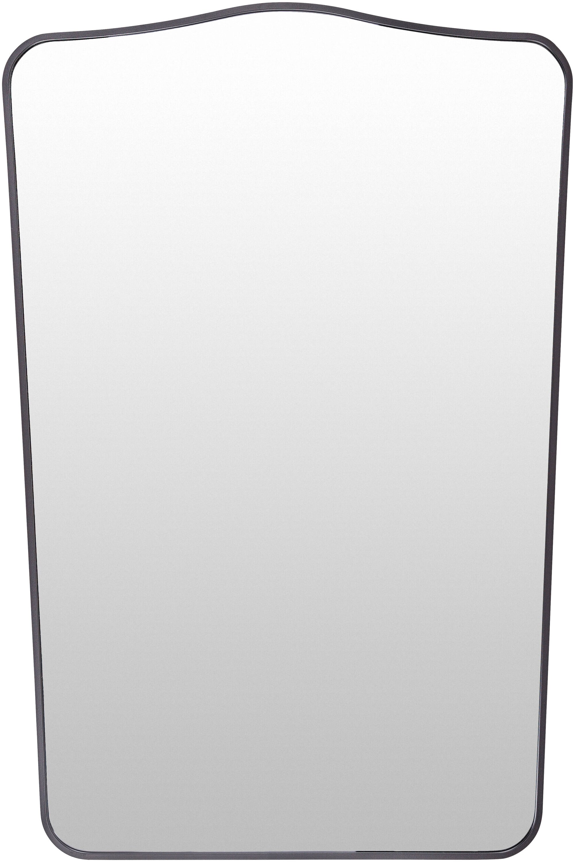 Surya OLO004-3624 Bellona 24-in W x 36.0-in H Arch Black Framed Wall Mirror