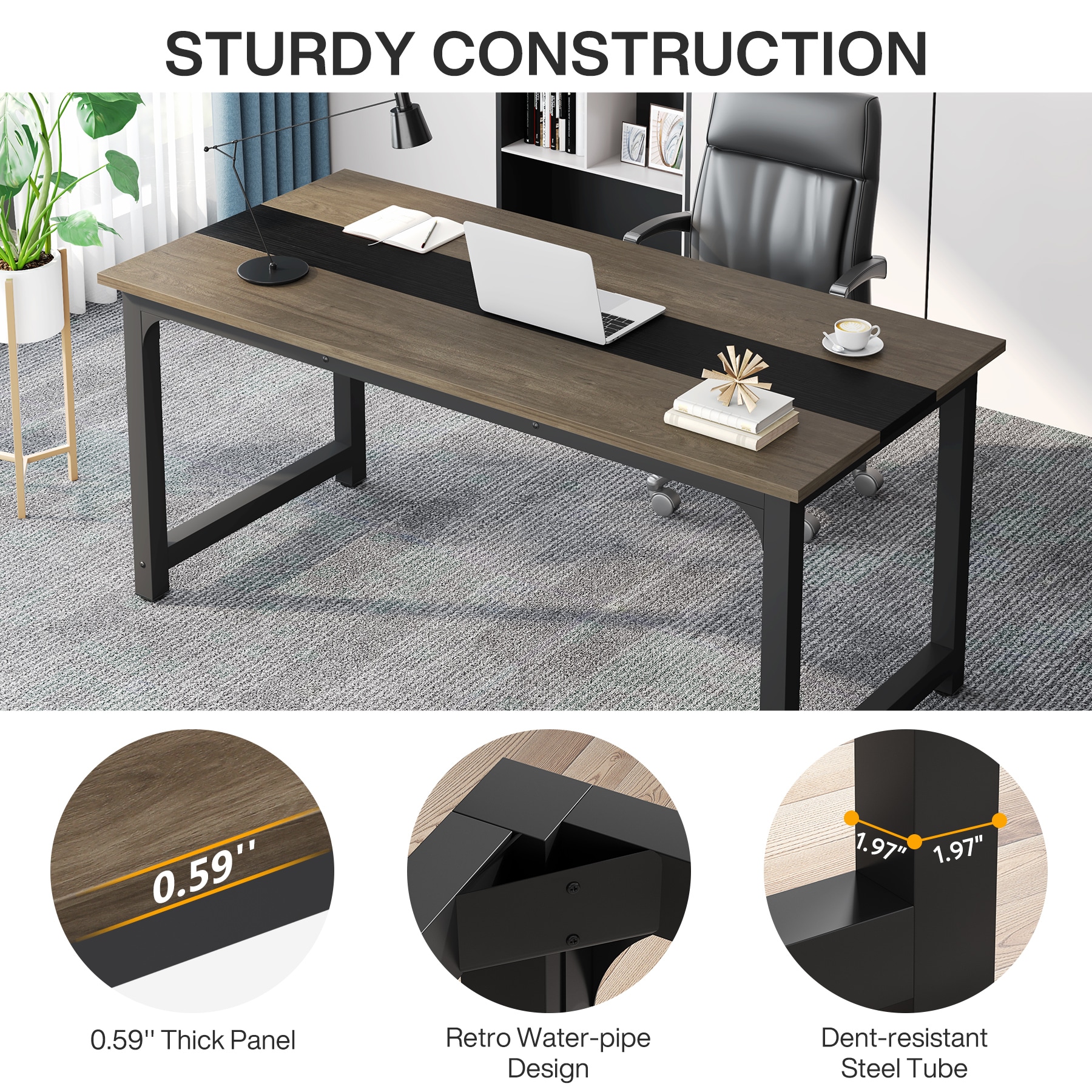 Fnova LWTJ-U0215 Office-Tables - View #4