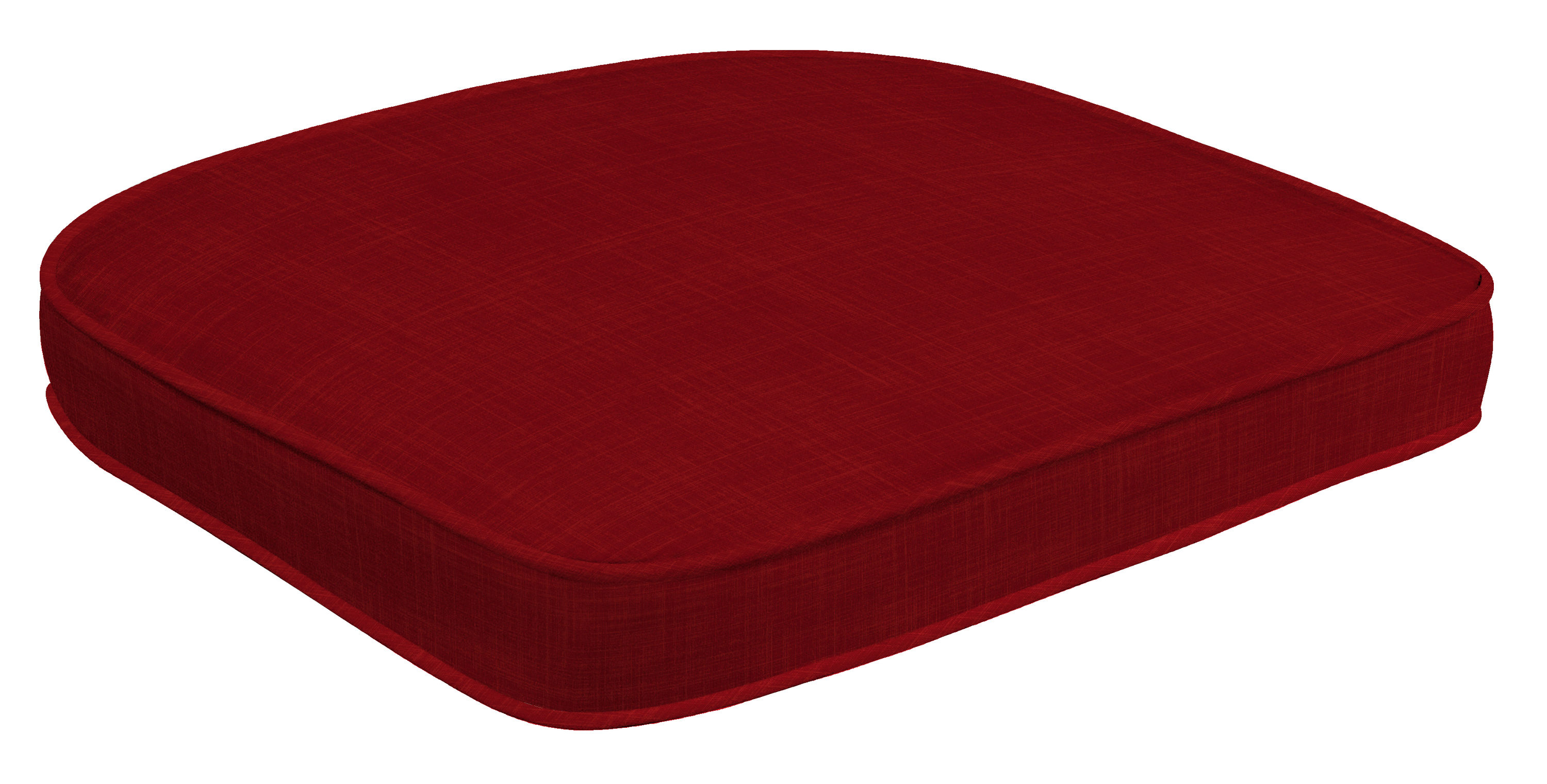 Style Selections Valleydale 21-in x 18.5-in Red Seat Pad at Lowes.com