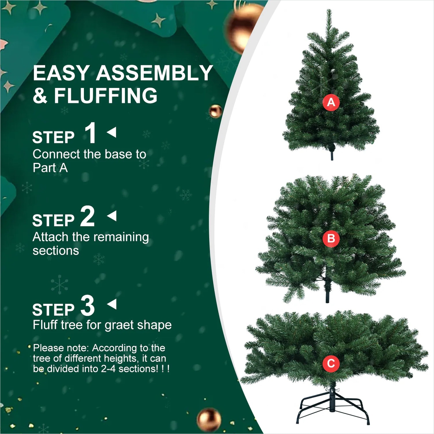 Watnature IAW4LRRGUJS5 Artificial-Christmas-Trees - View #7
