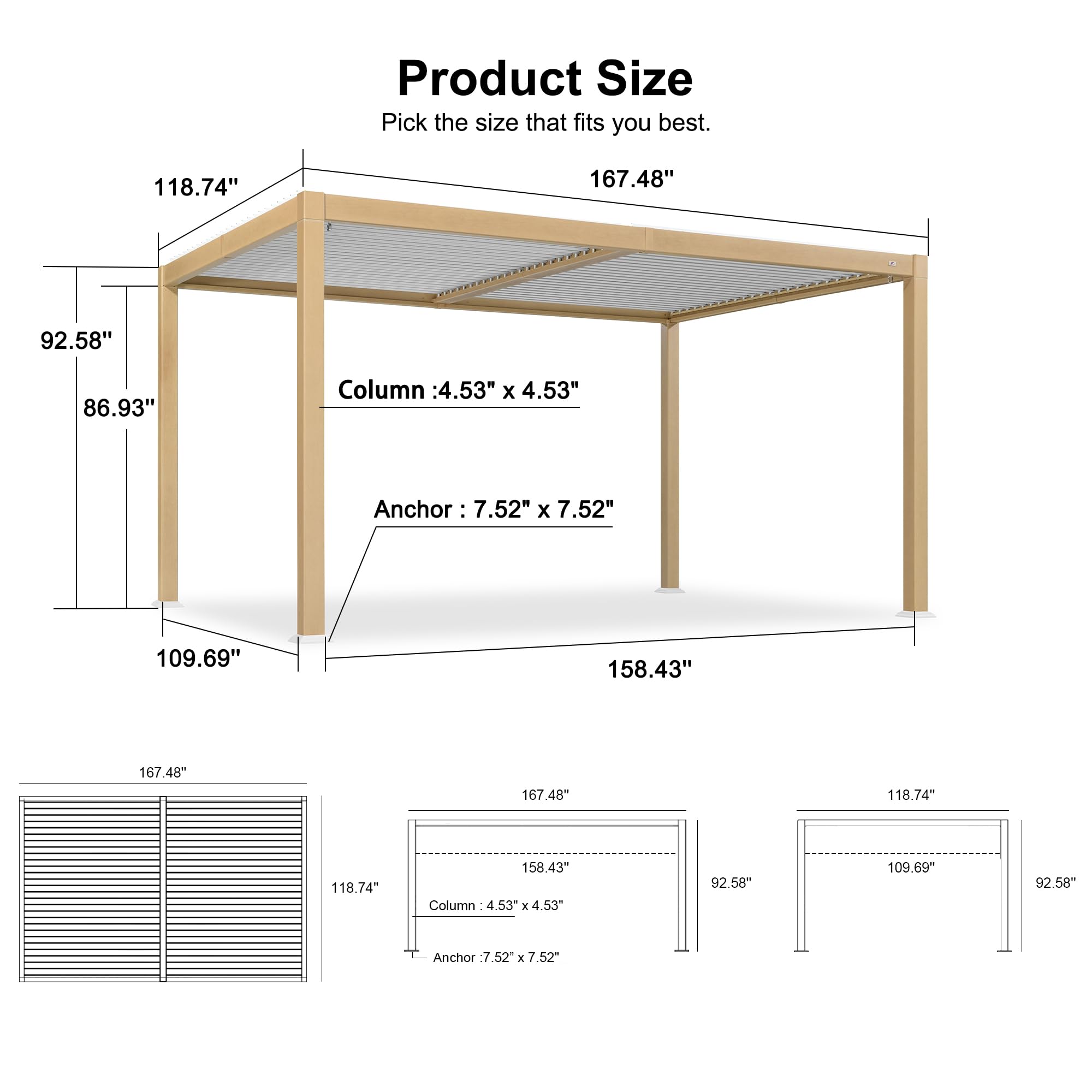 PURPLE LEAF LS05KSPRG1014 Pergolas-2 - View #11
