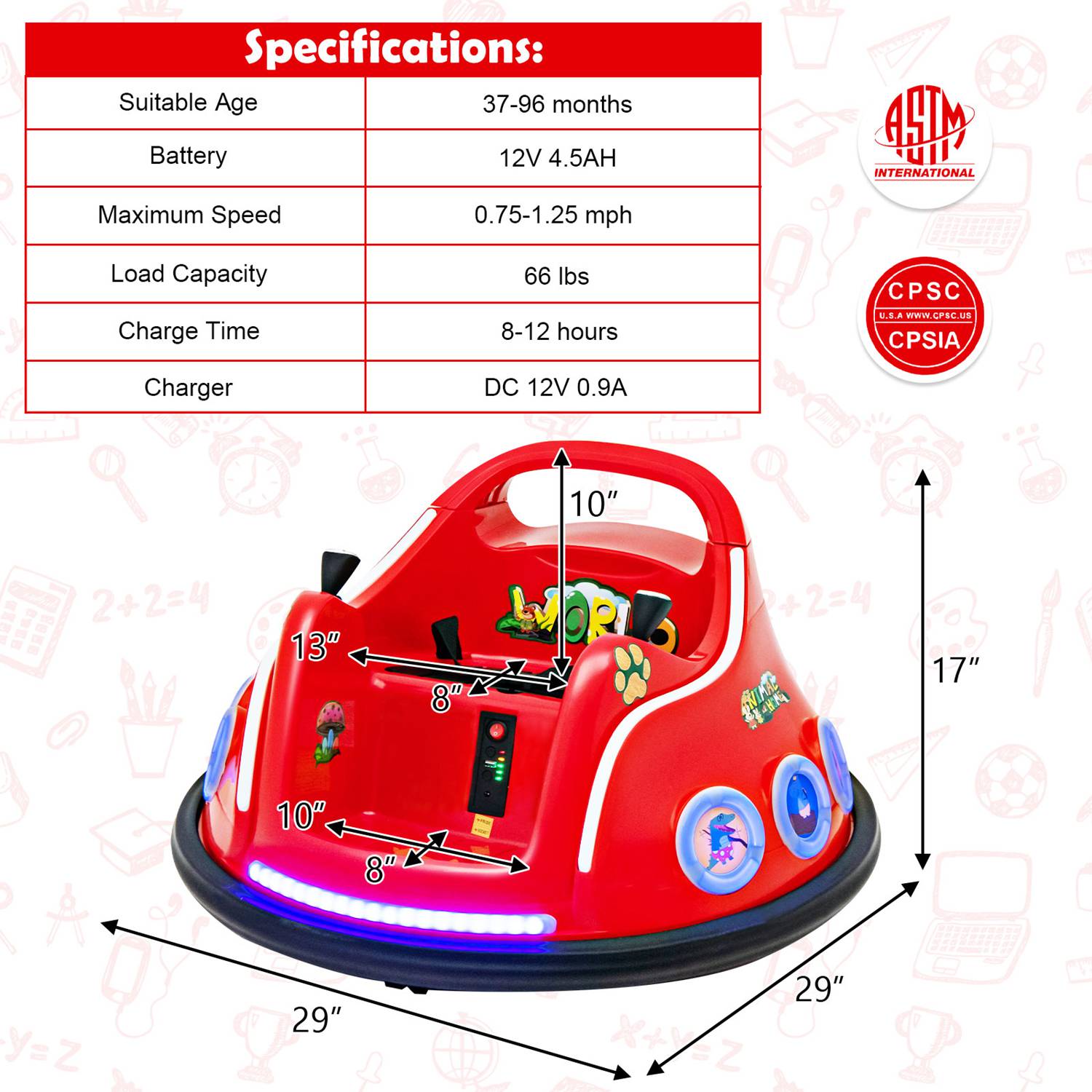 Costway CSHY002619 Play-Toys - View #3