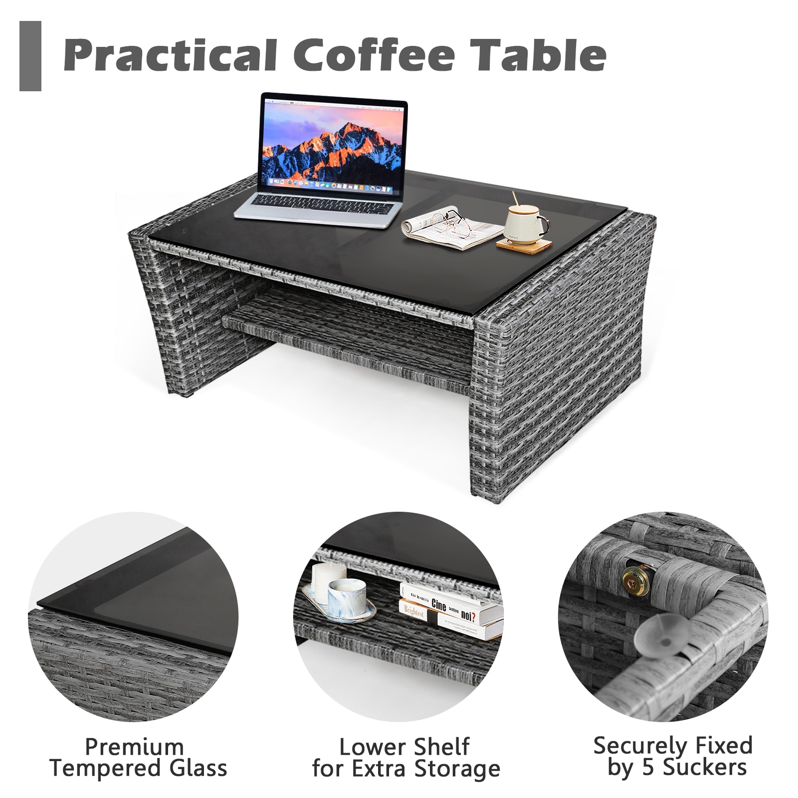 Forclover HBV-841AGR Patio-Conversation-Sets - View #9