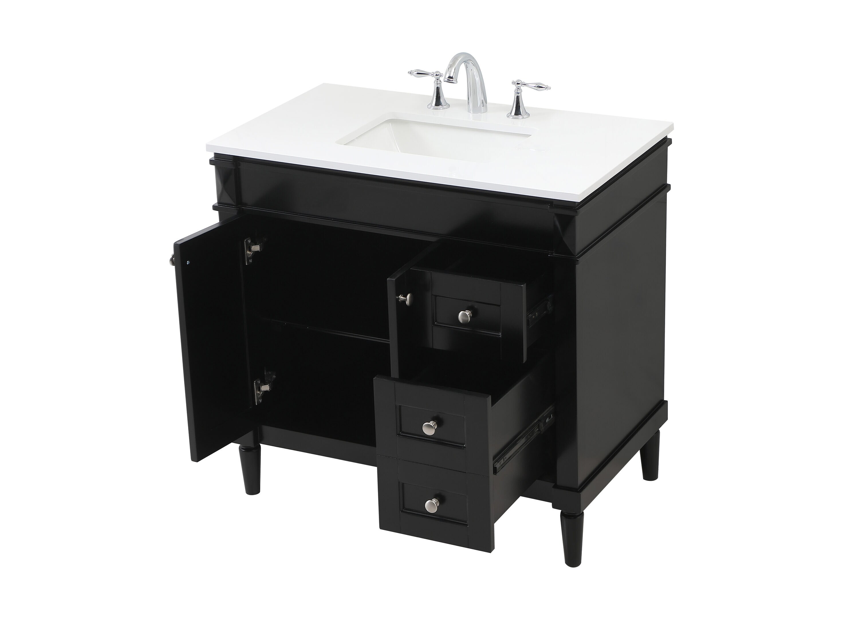 Elegant Decor HF95508BK Bath-Vanity-Combo - View #5