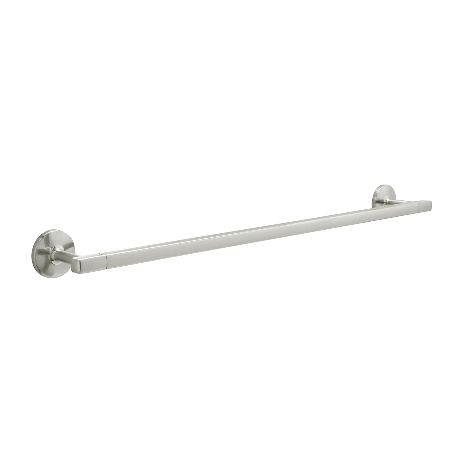 Hickory Hardware H079328-SN Woodward 26-in Satin Nickel Wall mount Single Towel Bar