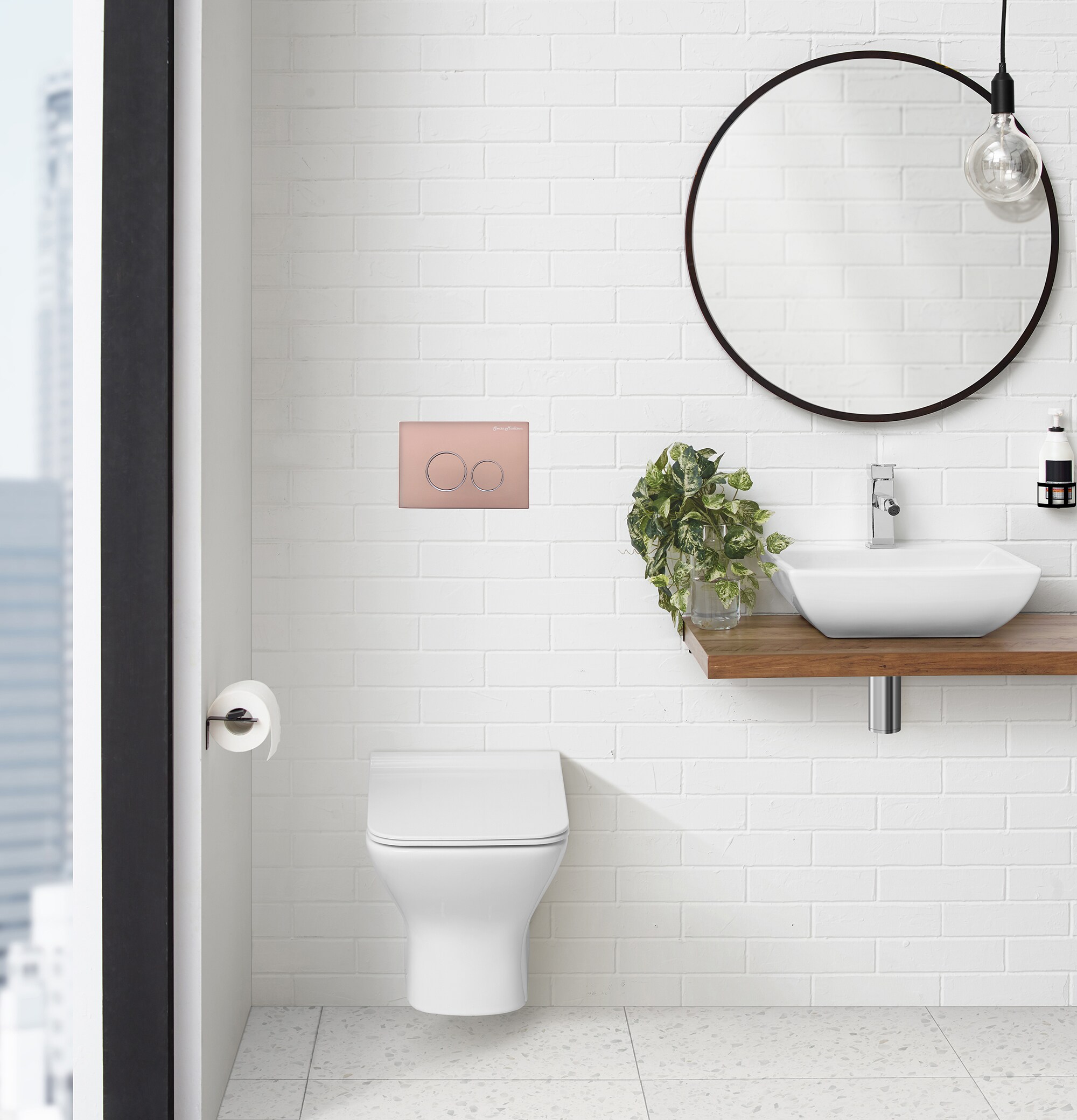 Swiss Madison SM-WC001R Rose Gold Flush actuator