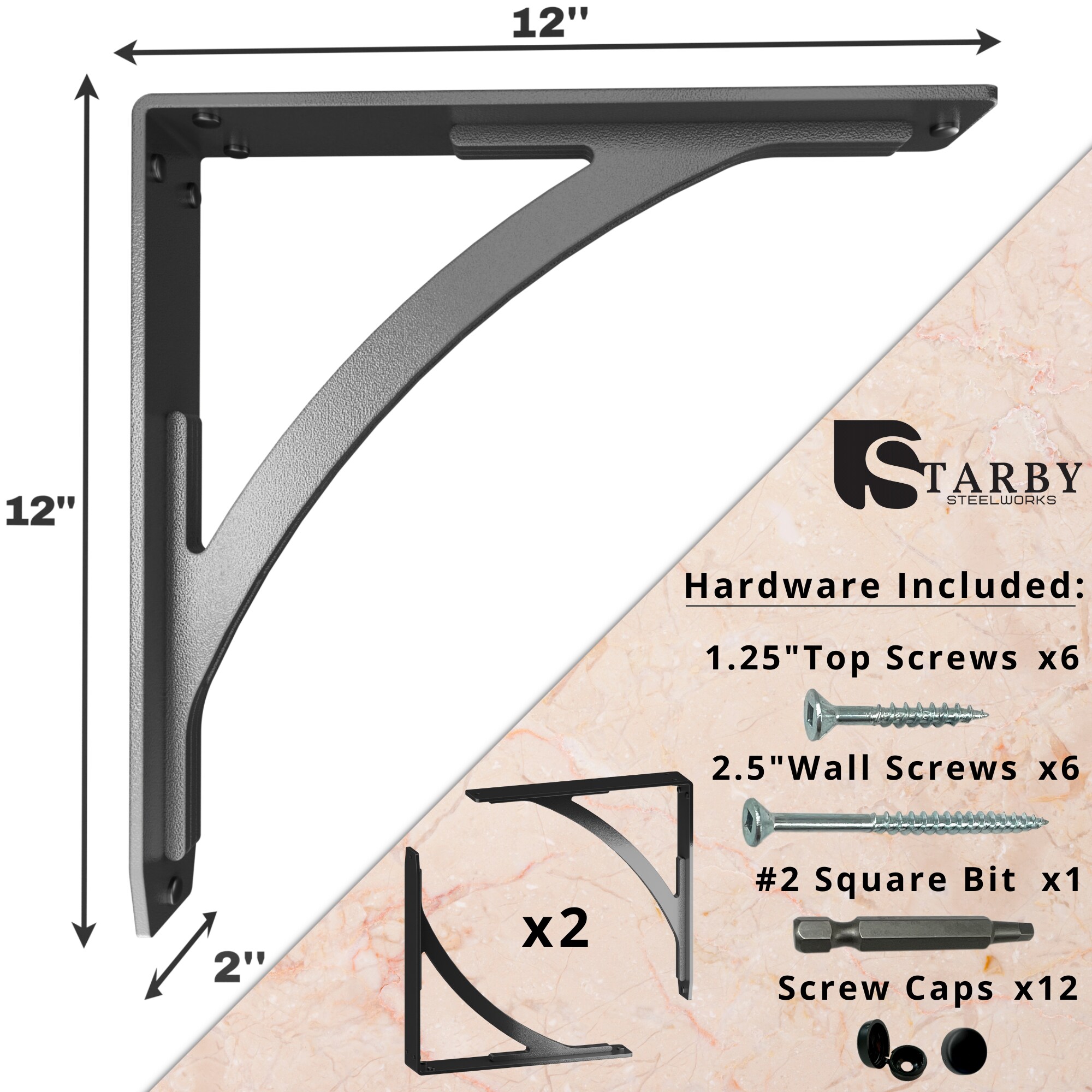 STARBY SB-SULLIVAN-12 Shelving-Hardware - View #3