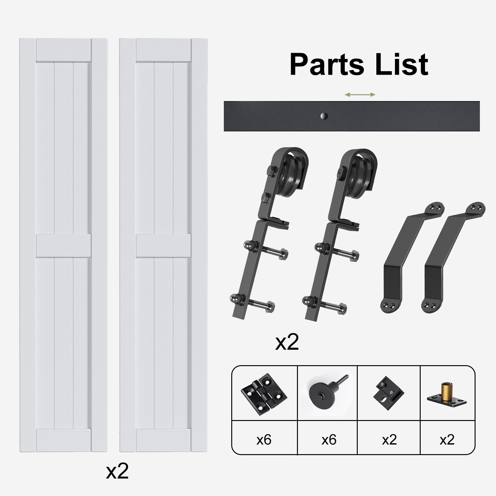 Fredbeck OFD01H610-1684X4 Barn-Doors - View #3