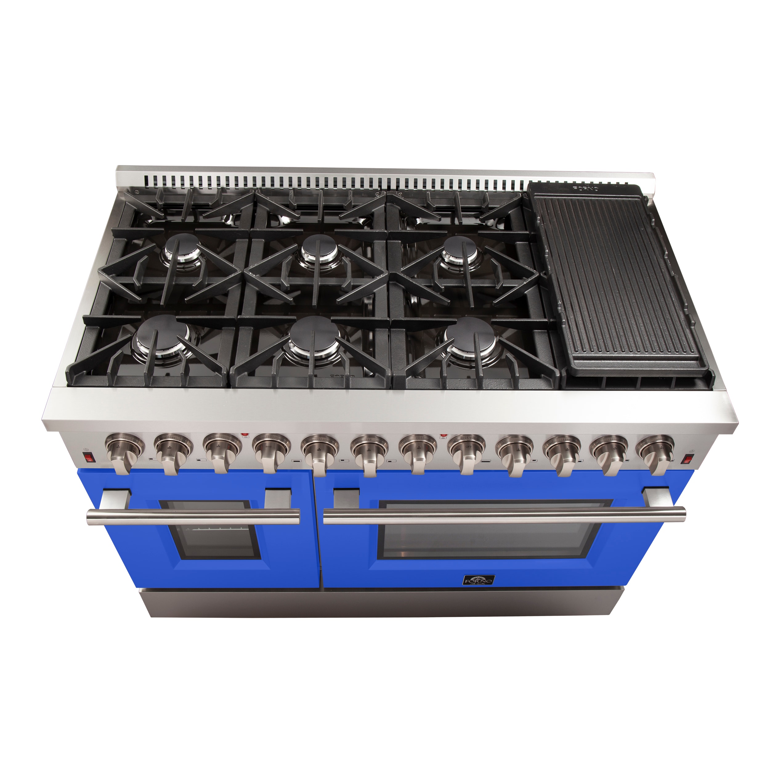 FORNO FFSGS6156-48BLU Double-Dual-Fuel-Ranges - View #7