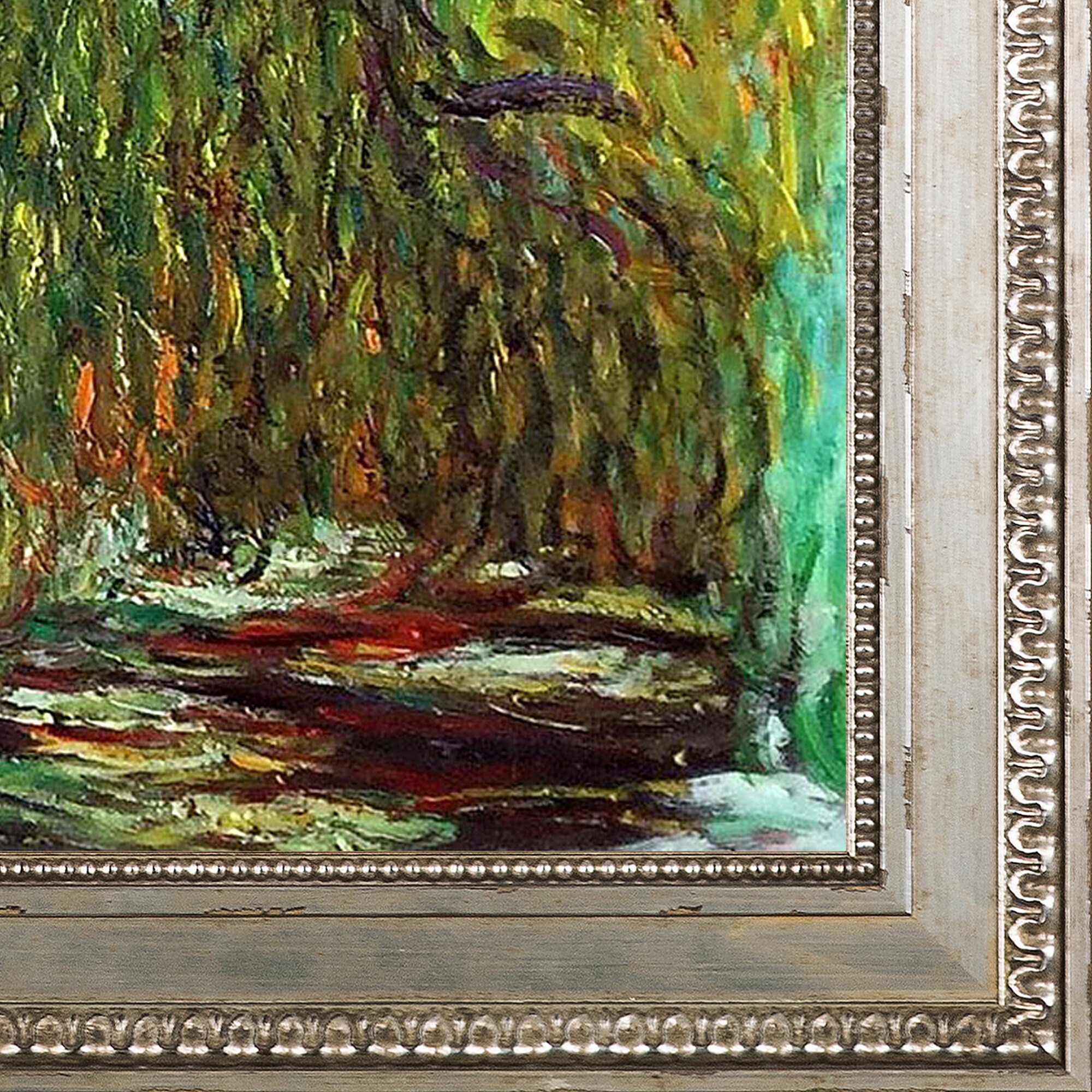 La Pastiche Weeping Willow Claude Monet Framed 26-in H x 30-in W ...