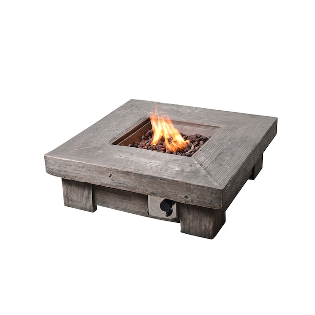 Concrete Propane Gas Fire Pit, Can You Make A Gas Fire Pit Out Of Wood