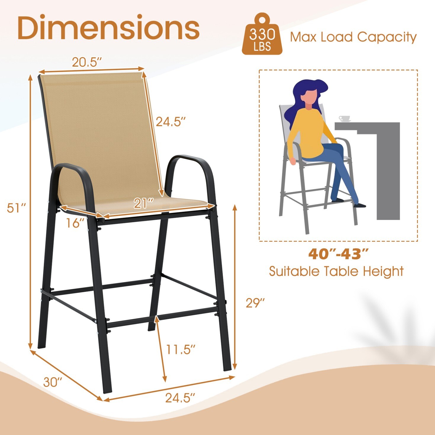 Poinic CWJ12384MS-2 Patio-Chairs - View #3