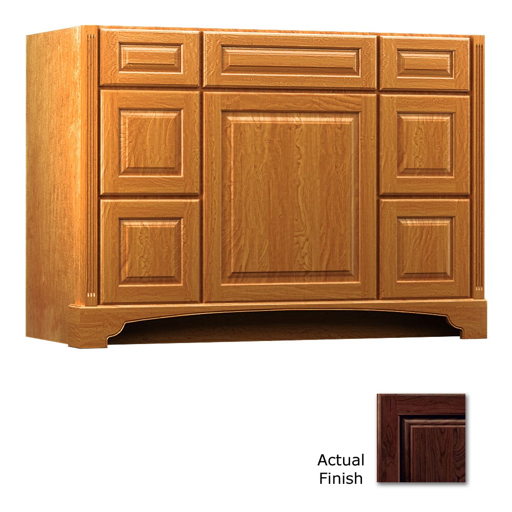 KraftMaid VCD481834R.6.S2C4B19 48-in Kaffe Bathroom Vanity Base Cabinet without Top