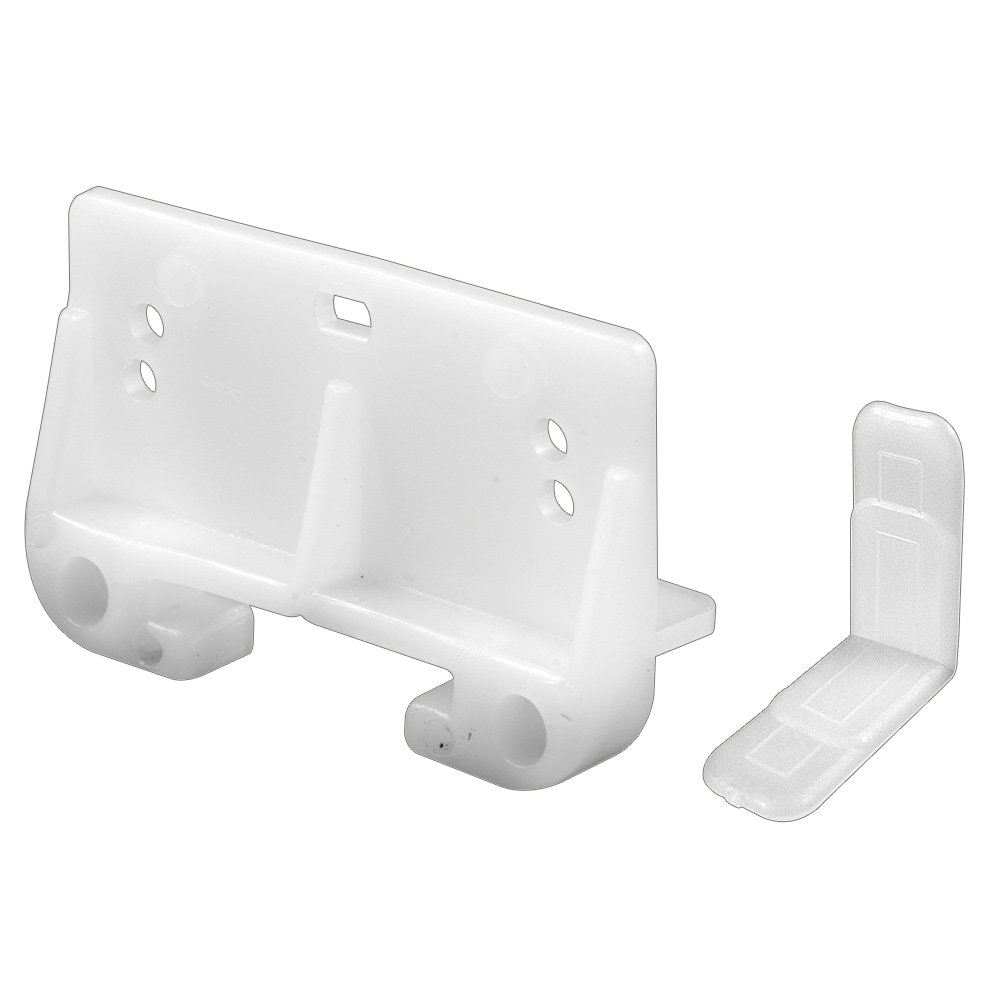 Prime-Line R 7128 White Plastic Drawer guide kit