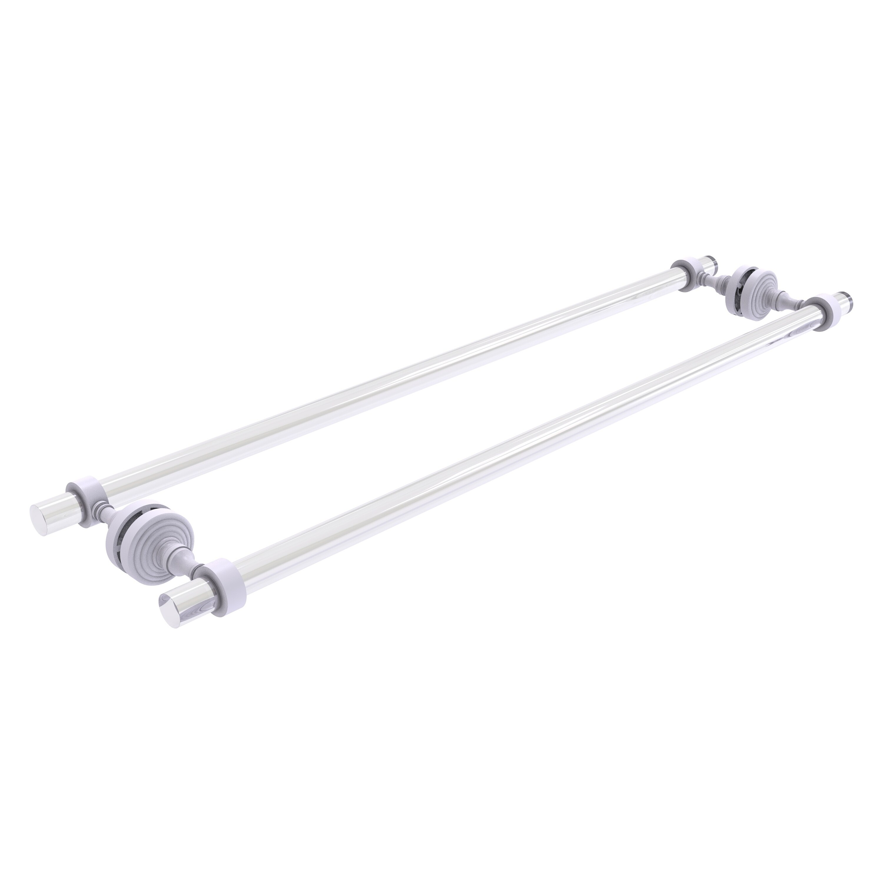 Allied Brass PG-41-BB-30-WHM Pacific Grove 30-in double Matte White Wall mount Double Towel Bar