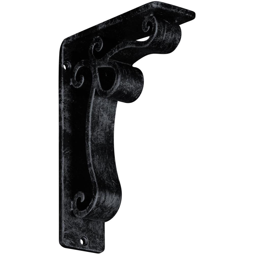 Ekena Millwork BKTM02X05X08TOLAPW Orleans 5.5-in x 2-in x 8-in Gray Wrought iron Mounting bracket