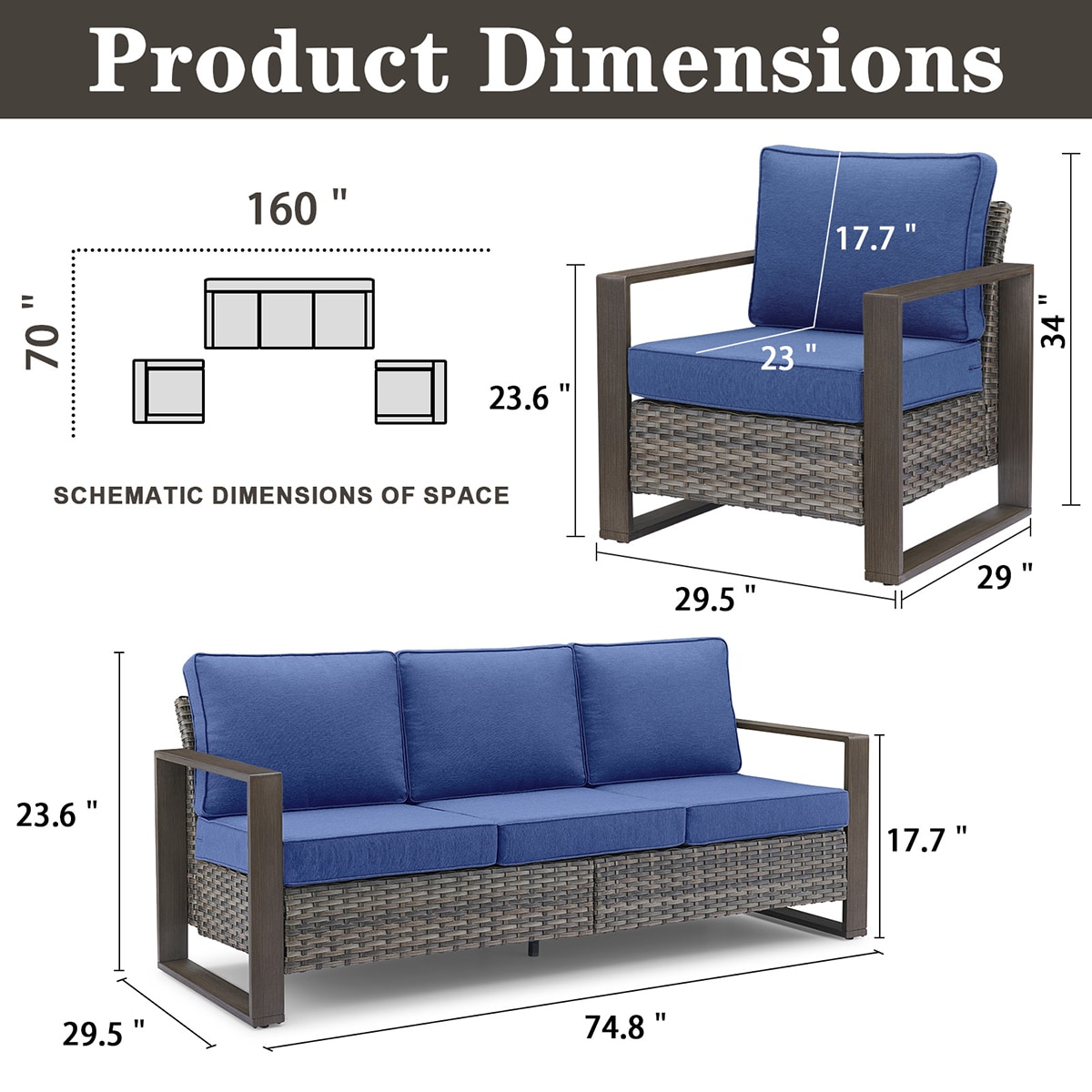 Rilyson FS127129-1 Patio-Conversation-Sets - View #2