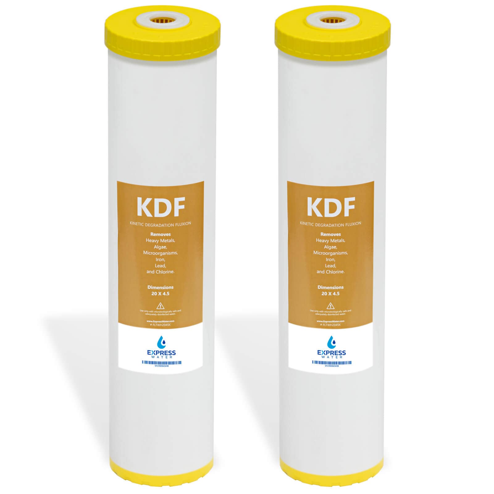 Express Water FLTWH2045K2 FLTWH2045K2 KDF Whole House Heavy Metal Filtration KDF Whole house Replacement Filter 2 -Pack