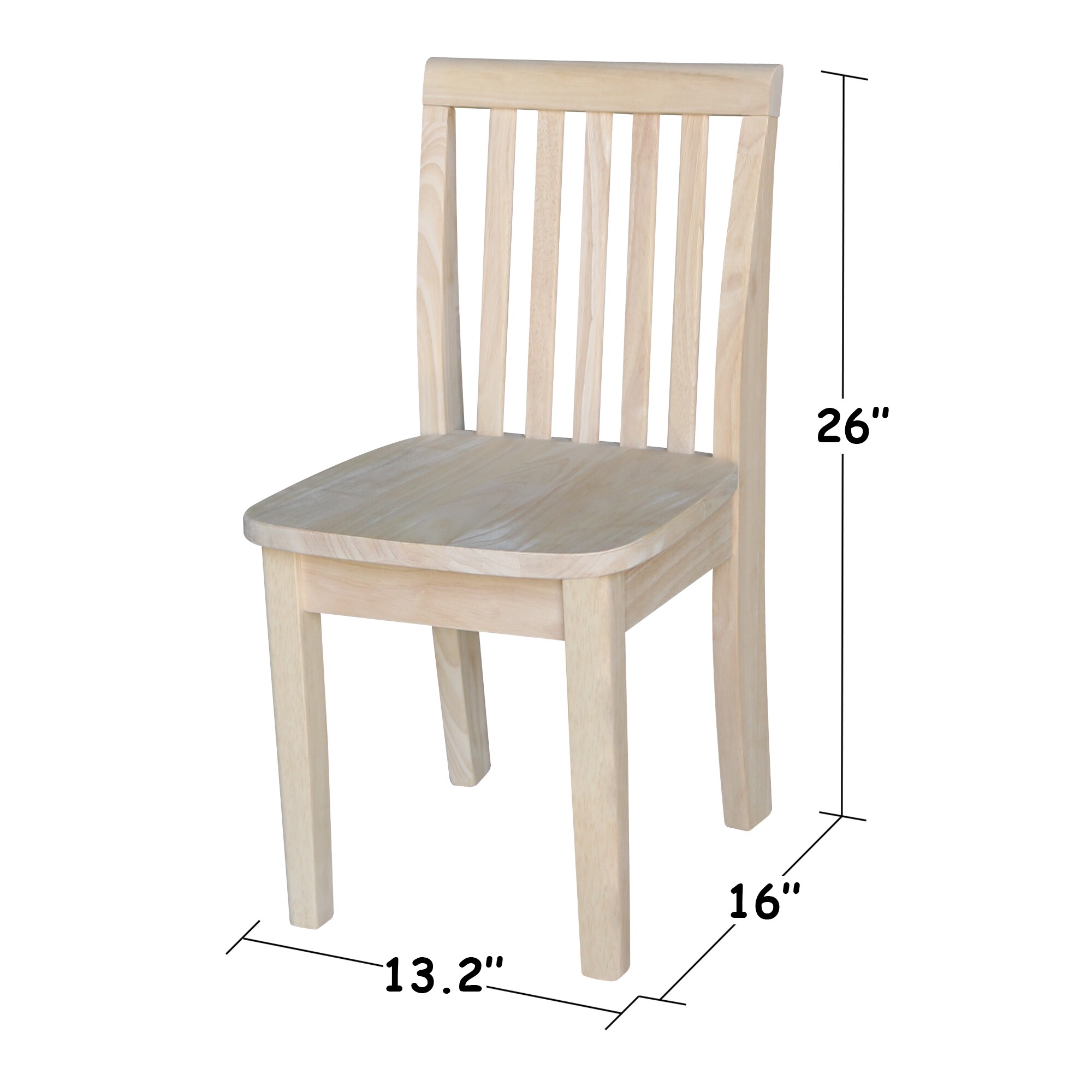 International Concepts Unfinished Storage Kid's Table JT-2532L