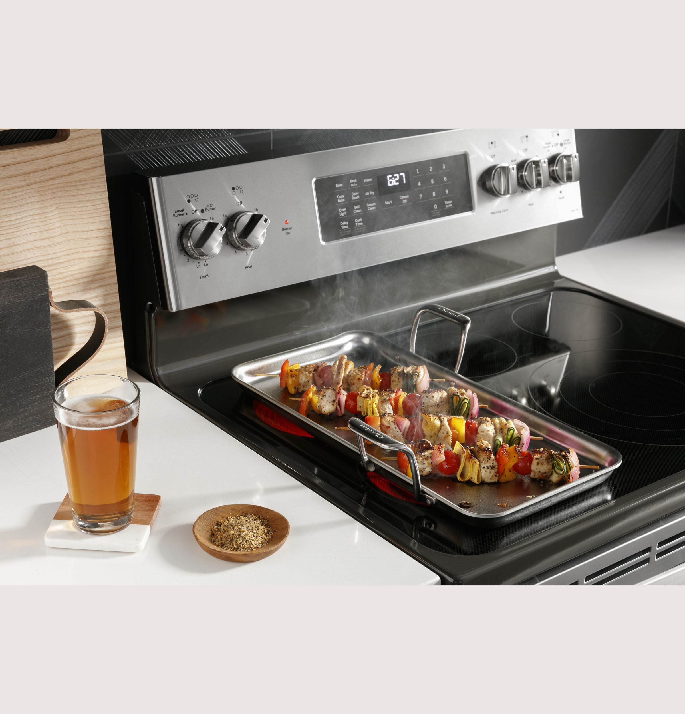 PSS93YPFS by GE Appliances - GE Profile™ 30 Smart Slide-In Electric  Convection Fingerprint Resistant Range with No Preheat Air Fry