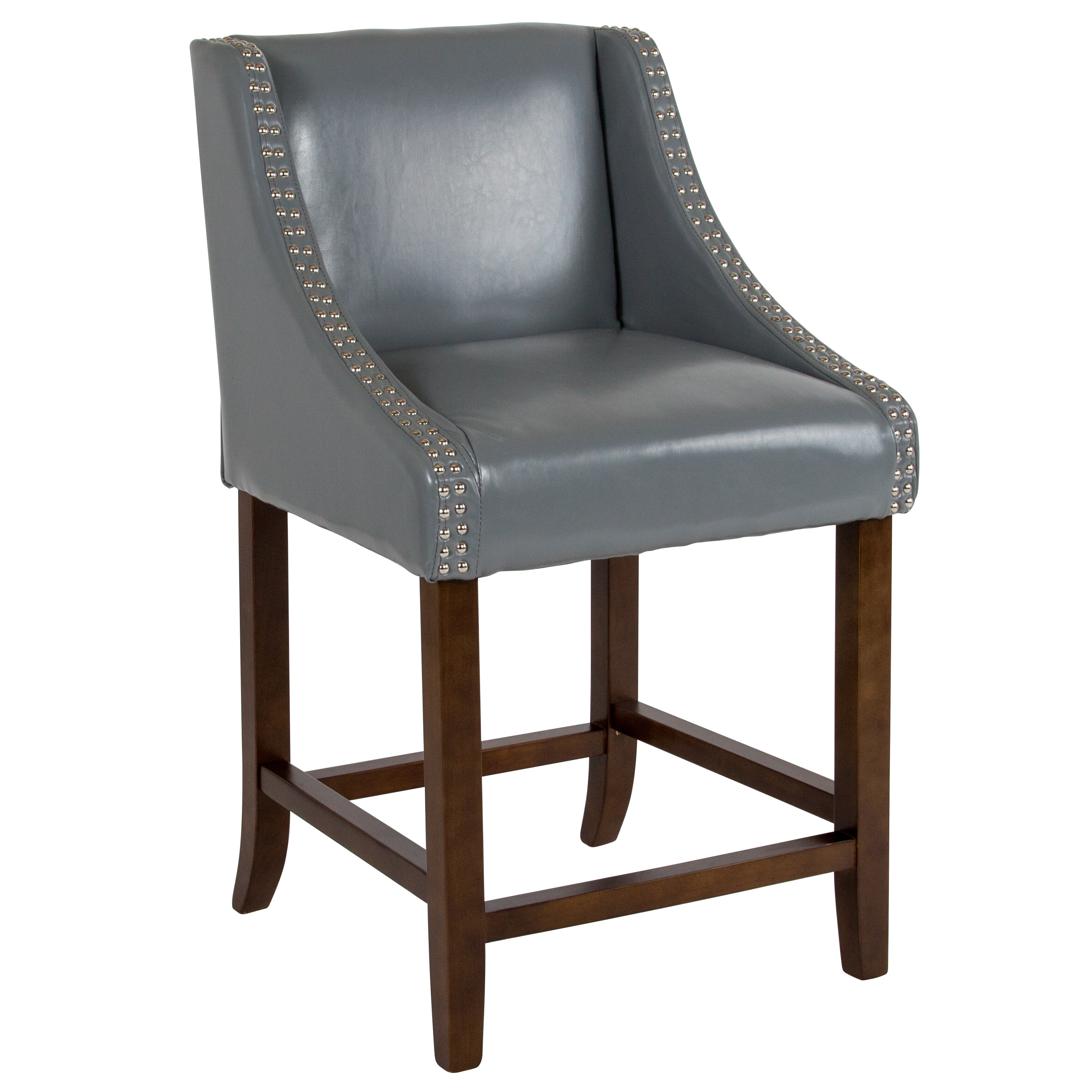 Upholstered Bar Stool In The Stools, Gray Leather Counter Stools
