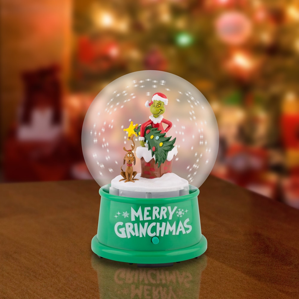 Grinch 6.3-in Musical Decoration Dr. Seuss The Grinch Snowflake  Battery-operated Batteries Included Christmas Decor at