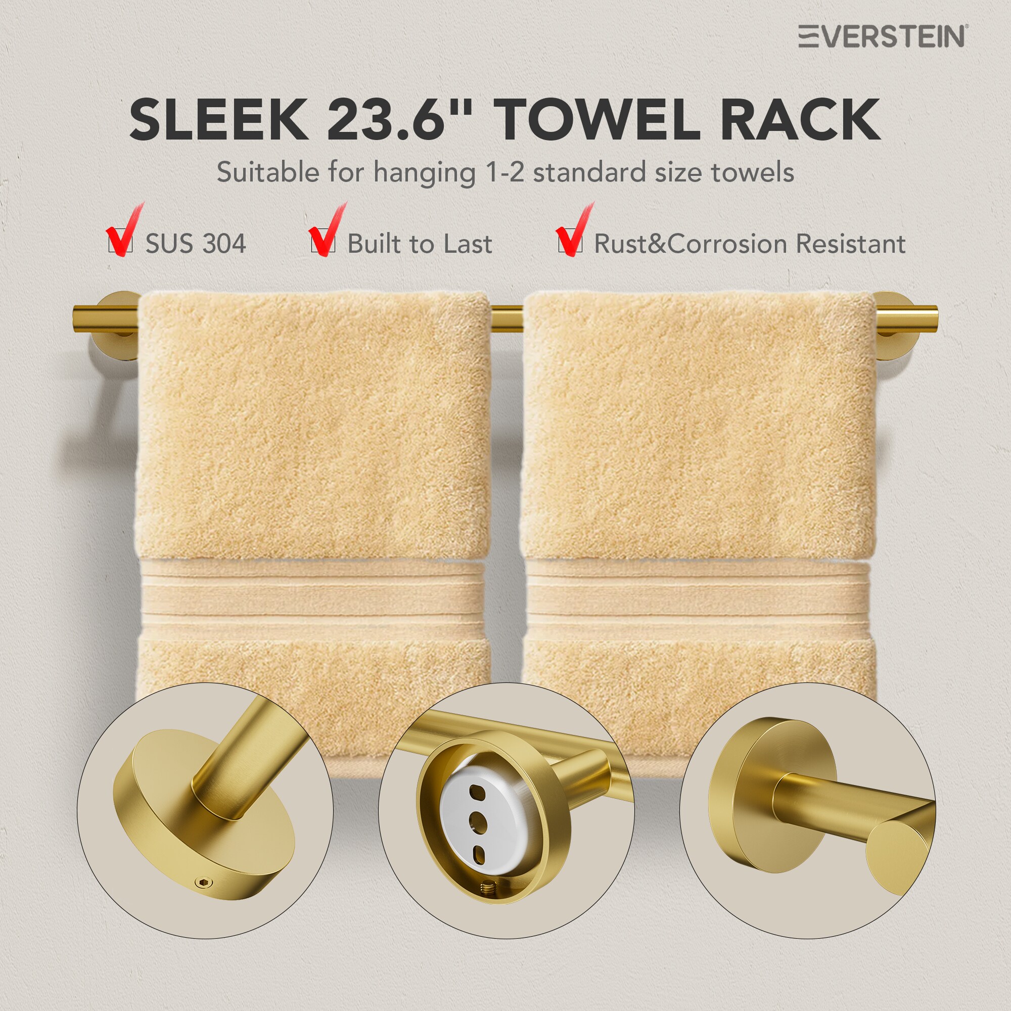 EVERSTEIN Q-830-OTOP Decorative-Bath-Hardware-Kits - View #4