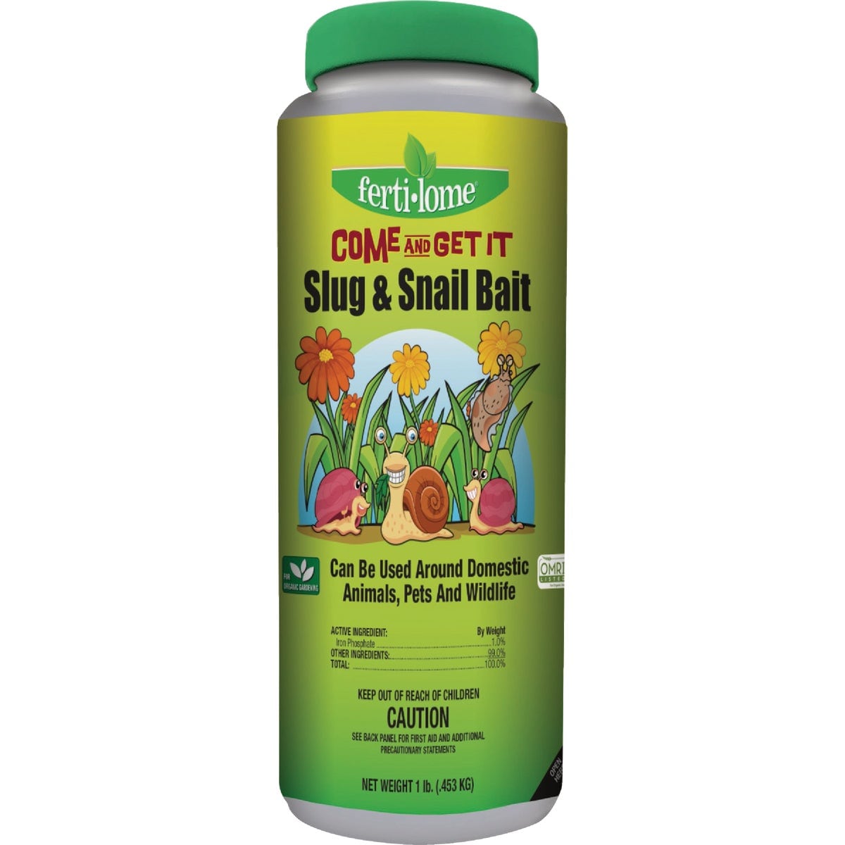 Fertilome ferti-lome Come and Get It Bug Slug Snail Bait OMRI Listed 1.5 lb