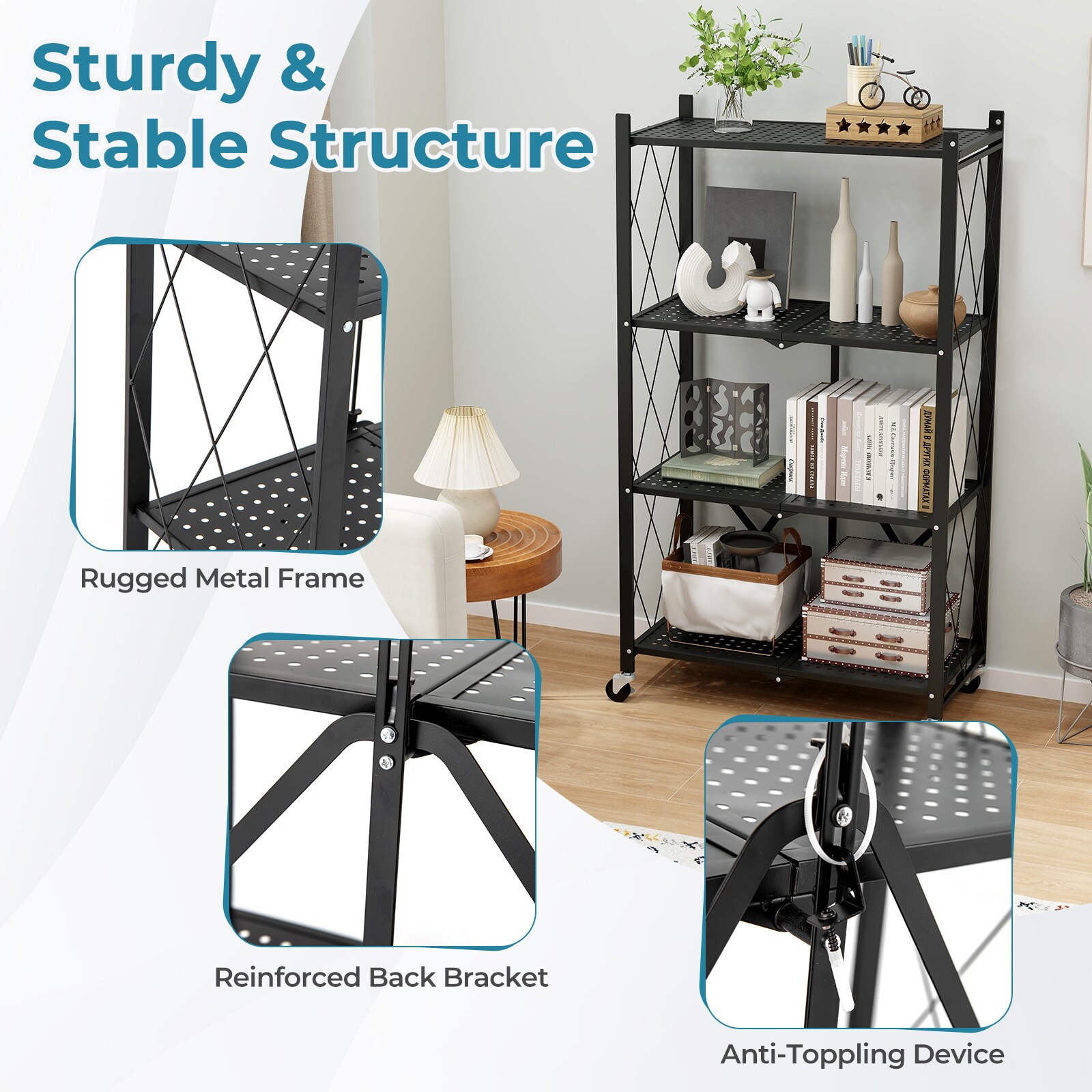 Slickblue D-CO-KD58201ZJ Free-Standing-Shelving - View #5