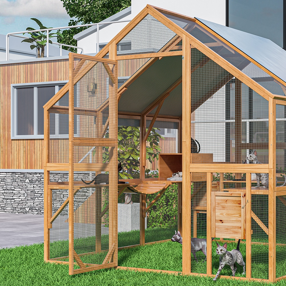 Homsee C-KF150158-07-AB Chicken-Coops-Rabbit-Hutches - View #4