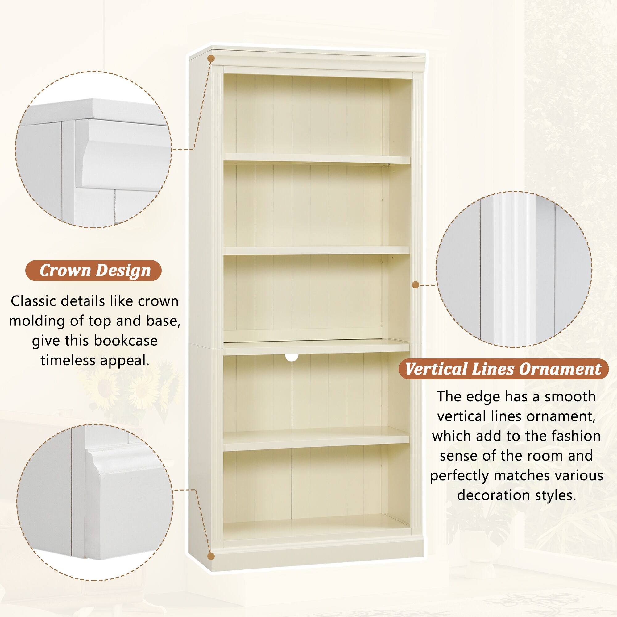 ModernLuxe L3P-N751S246920A bookcases - View #7