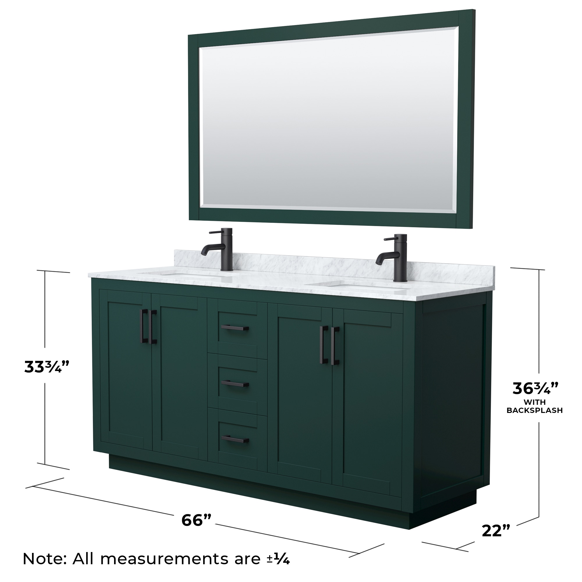 Wyndham Collection WCF292966DGKCMUNSM58 Bath-Vanity-Combo - View #6