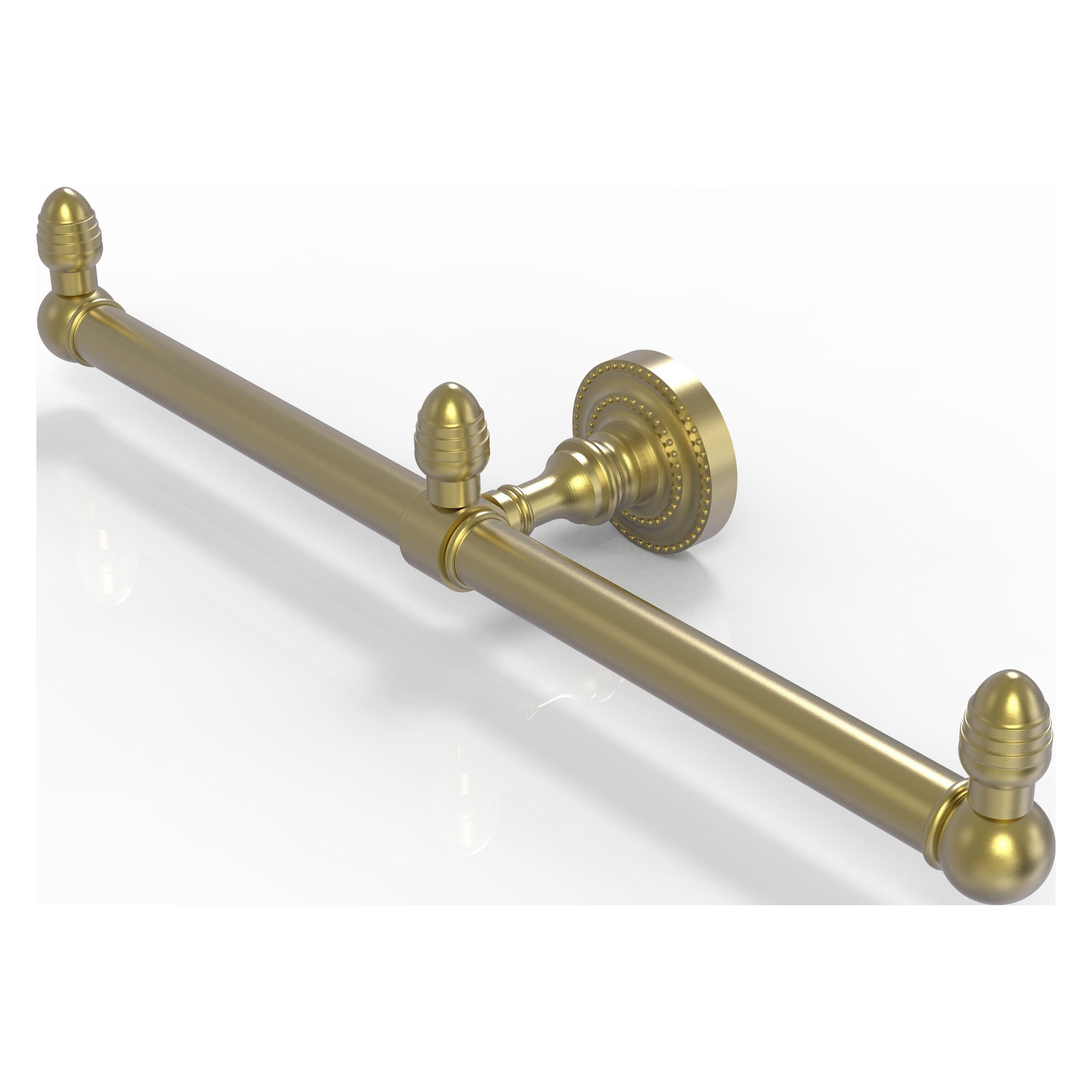 Allied Brass BPDT-HTB-2-SBR Dottingham 15-in double Satin Brass Wall mount Double Towel Bar