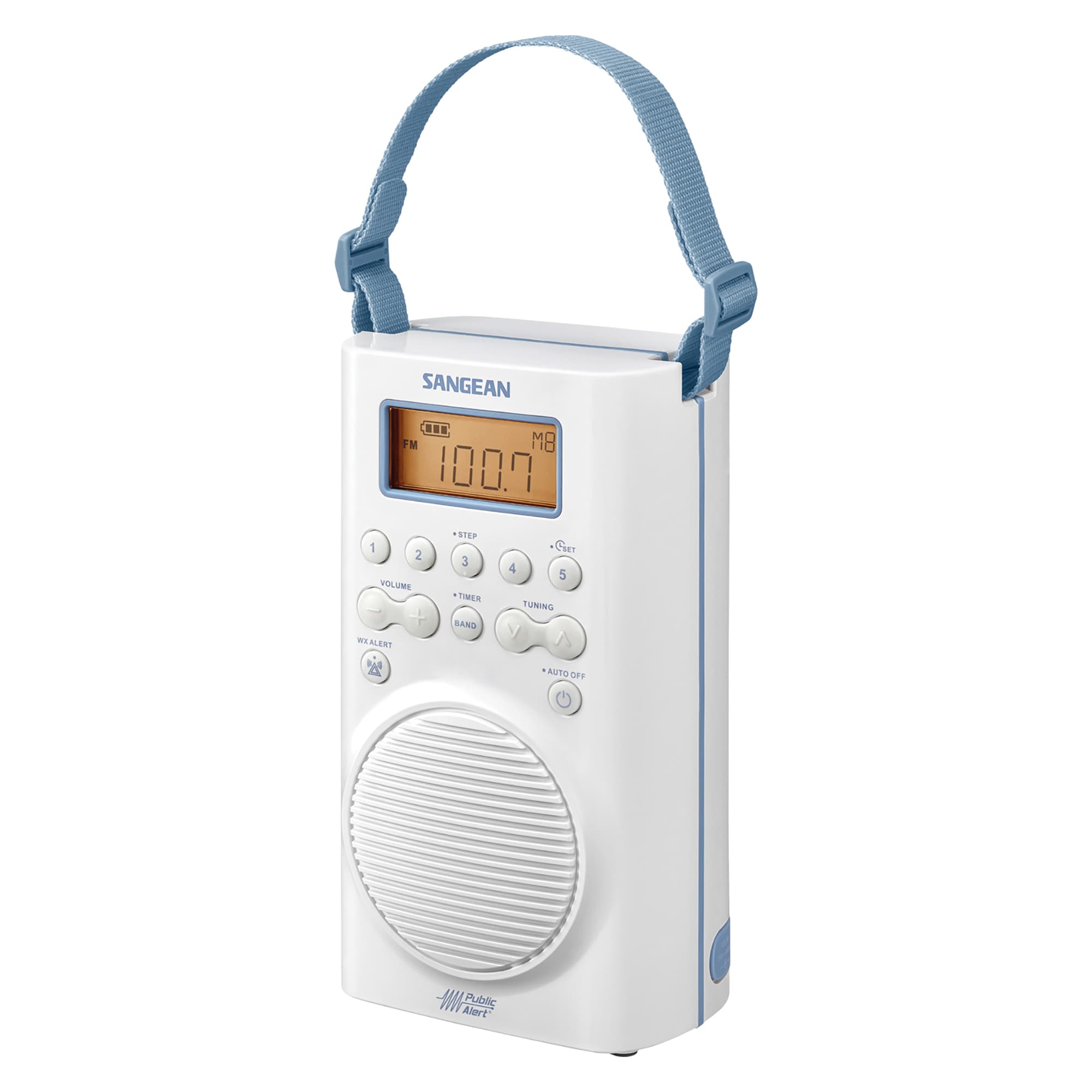 Sangean White Shower Radio in the Shower Radios department at 