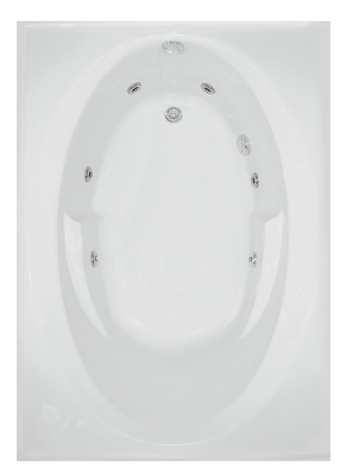 Mansfield 6124A55000 Pro-Fit Builder Series 42-in x 59.75-in White Acrylic Rectangular Alcove Whirlpool tub ( Left Drain )