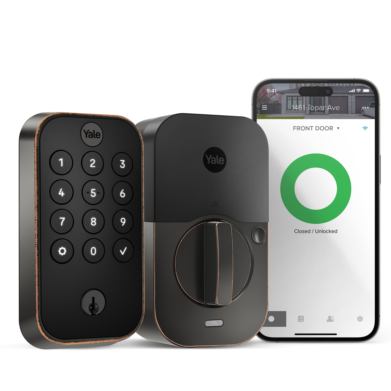 Yale Assure Lock 2 Oil Rubbed Bronze Smart Lock Electronic Deadbolt with Wifi Bluetooth Keypad YRD410-WF1-0BP Sansujyuku sansujyuku.com